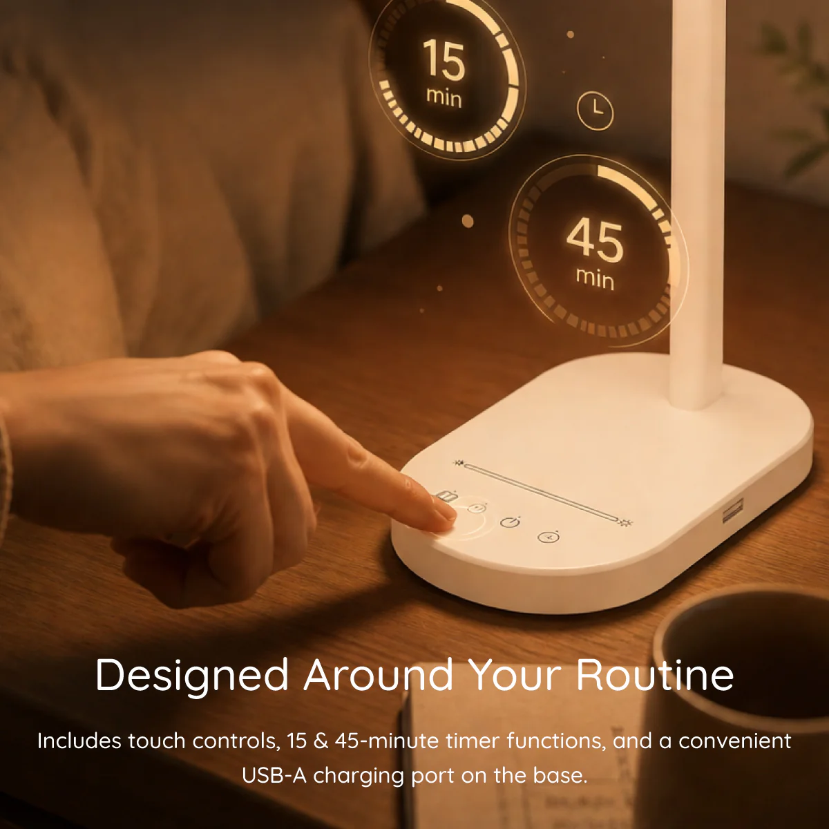 Elio LED Desk Lamp | Dimmable Study & Desk Lighting - Image 4