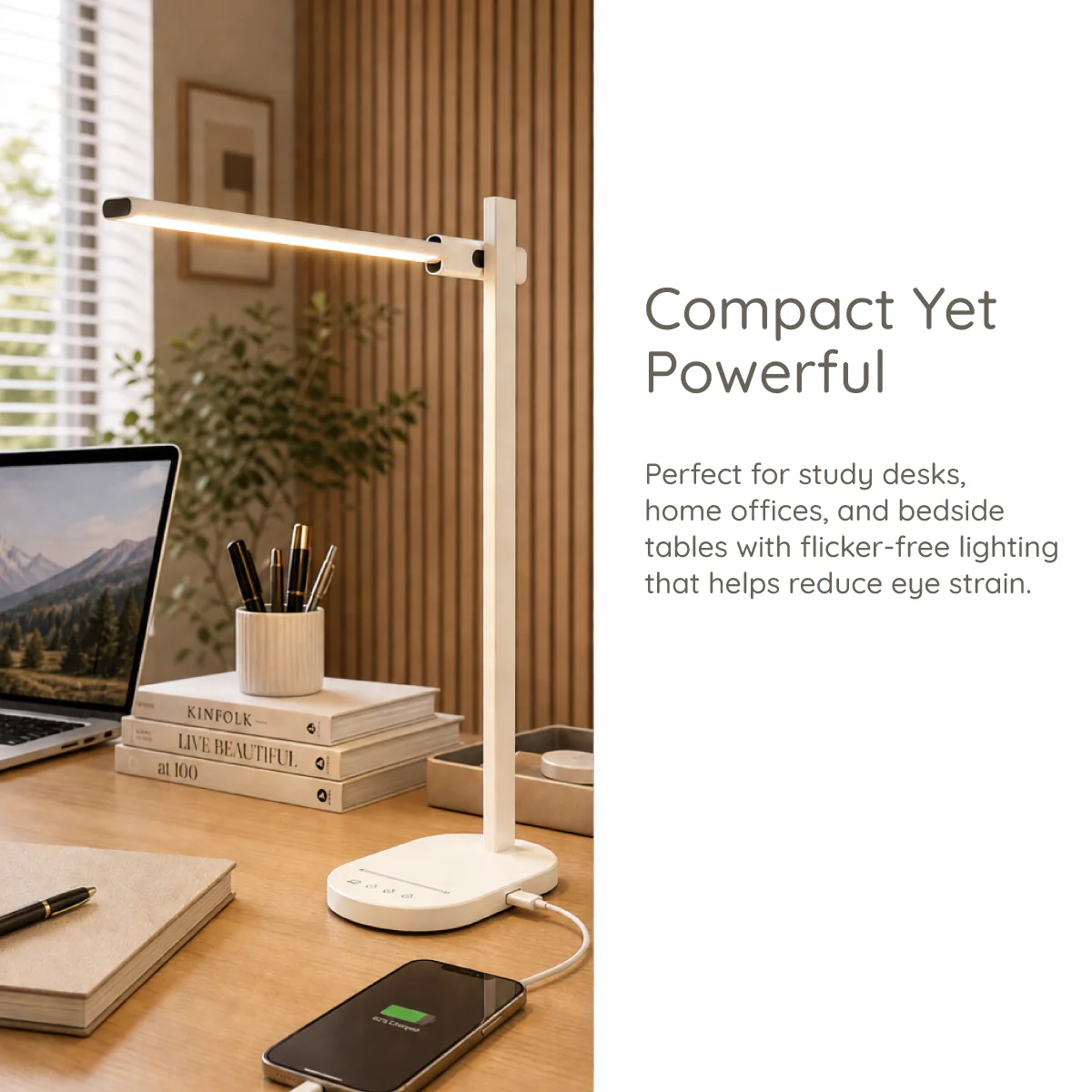 Elio LED Desk Lamp | Dimmable Study & Desk Lighting - Image 5