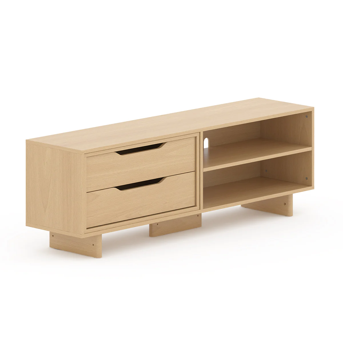 Entertainment Unit (1.66m) + 2 Drawers - Image 5