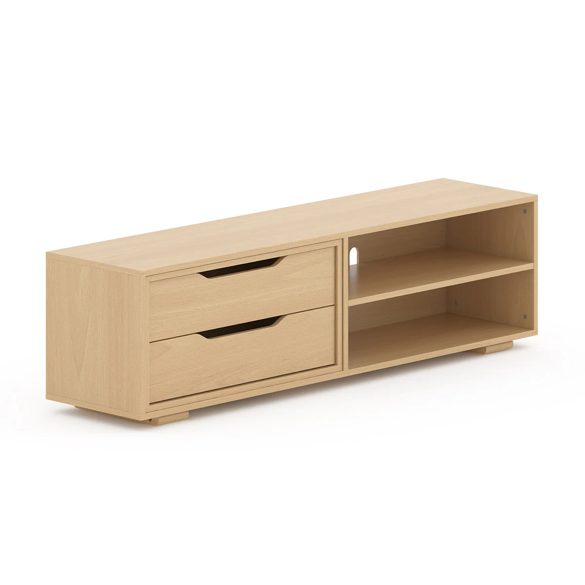 Entertainment Unit (1.66m) + 2 Drawers - Image 6