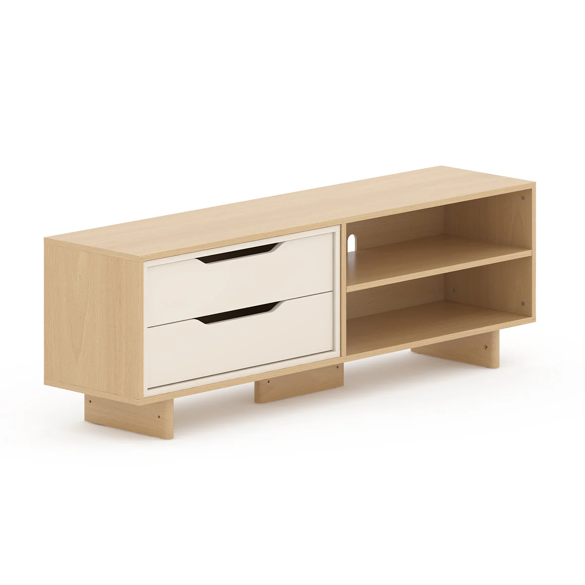 Entertainment Unit (1.66m) + 2 Drawers - Image 9
