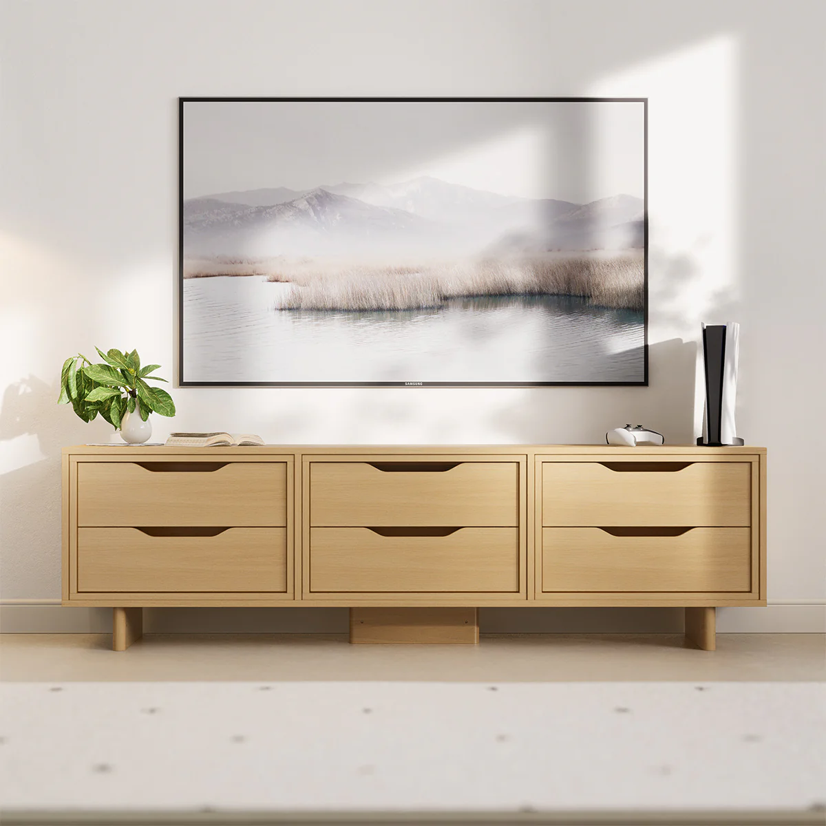 Entertainment Unit (1.88m) + 6 Drawers - Image 2