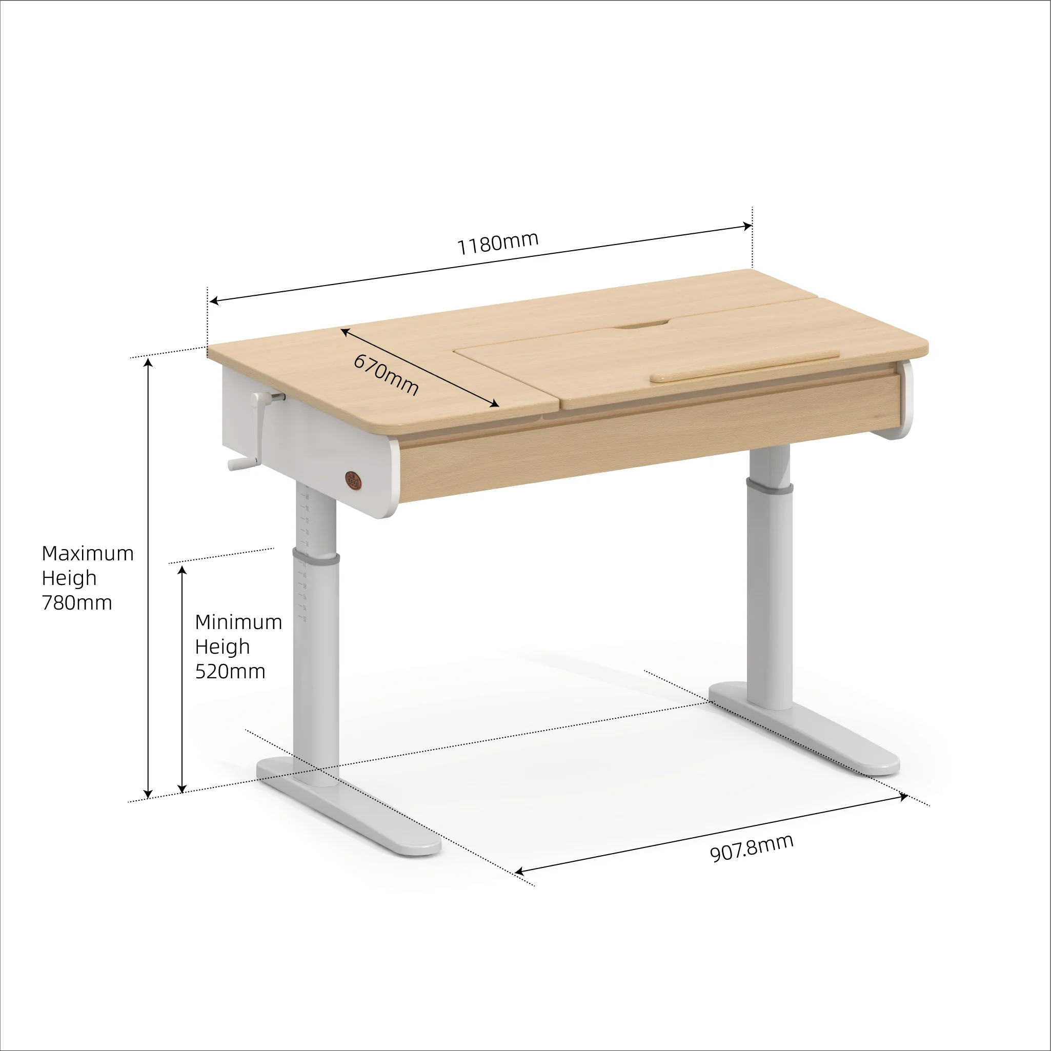 Ergonomic Desk (118cm) - Image 2