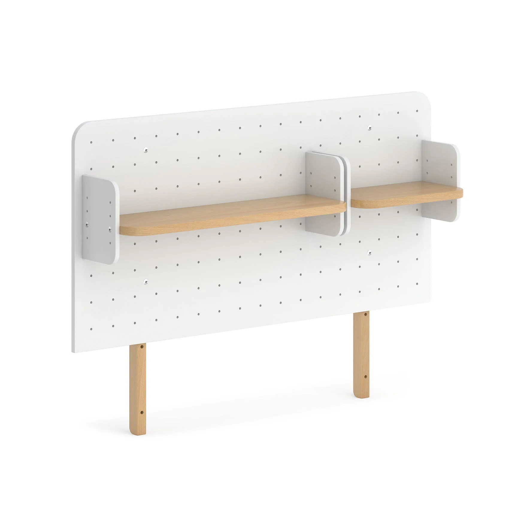 Ergonomic Pegboard Bookshelf Hutch 118cm - Image 3