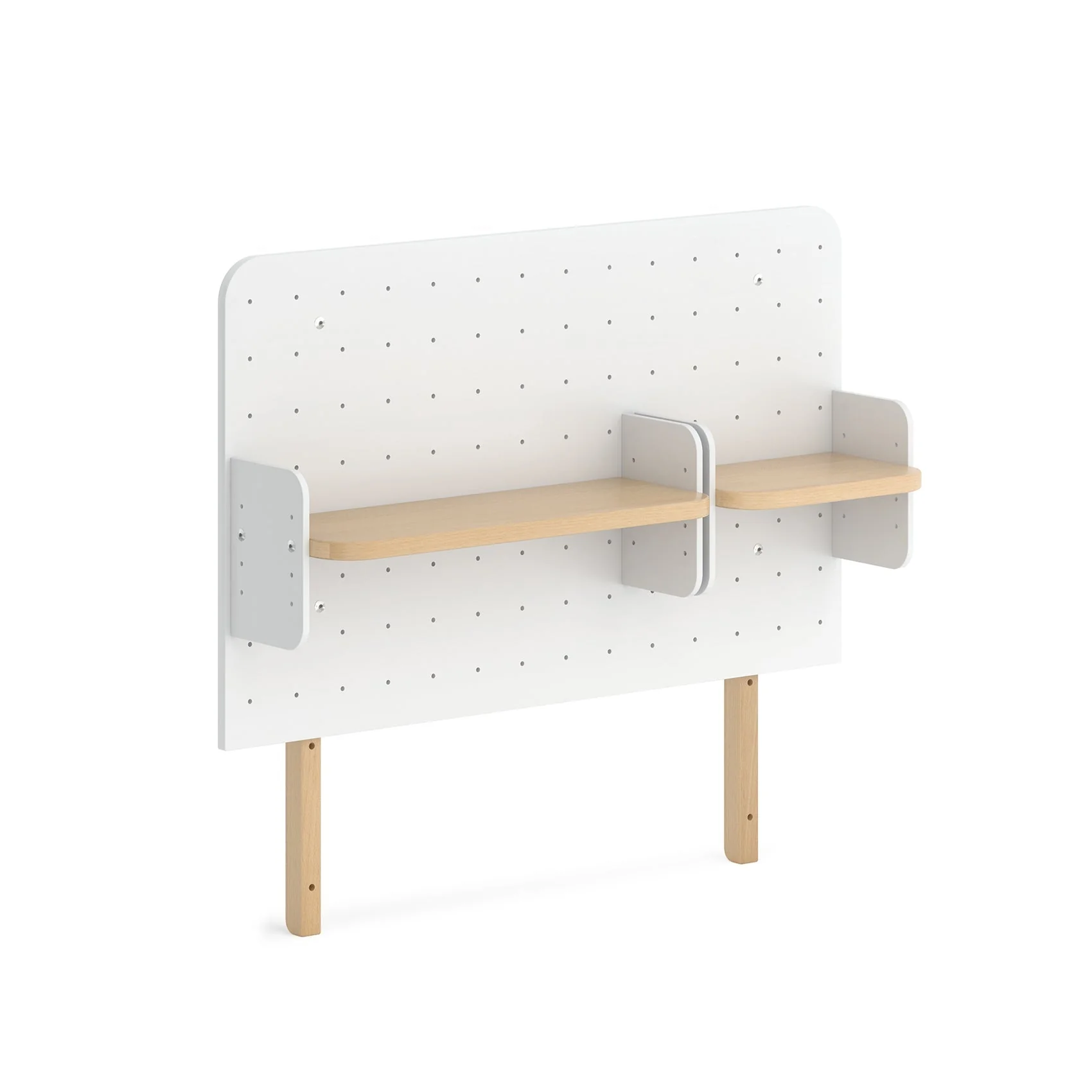 Ergonomic Pegboard Bookshelf Hutch 118cm - Image 4