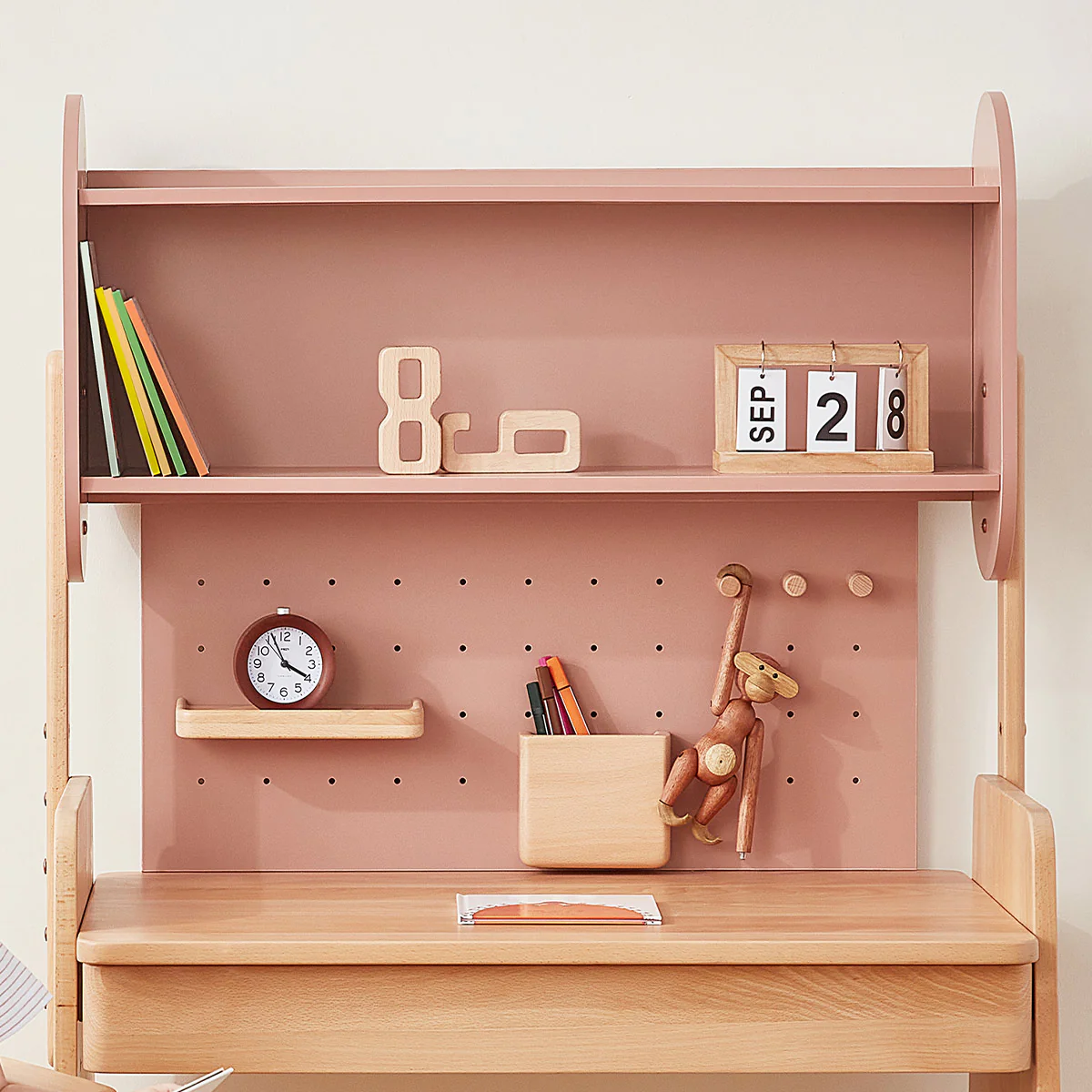Euler Desk with Pegboard and Hutch Package - Image 4