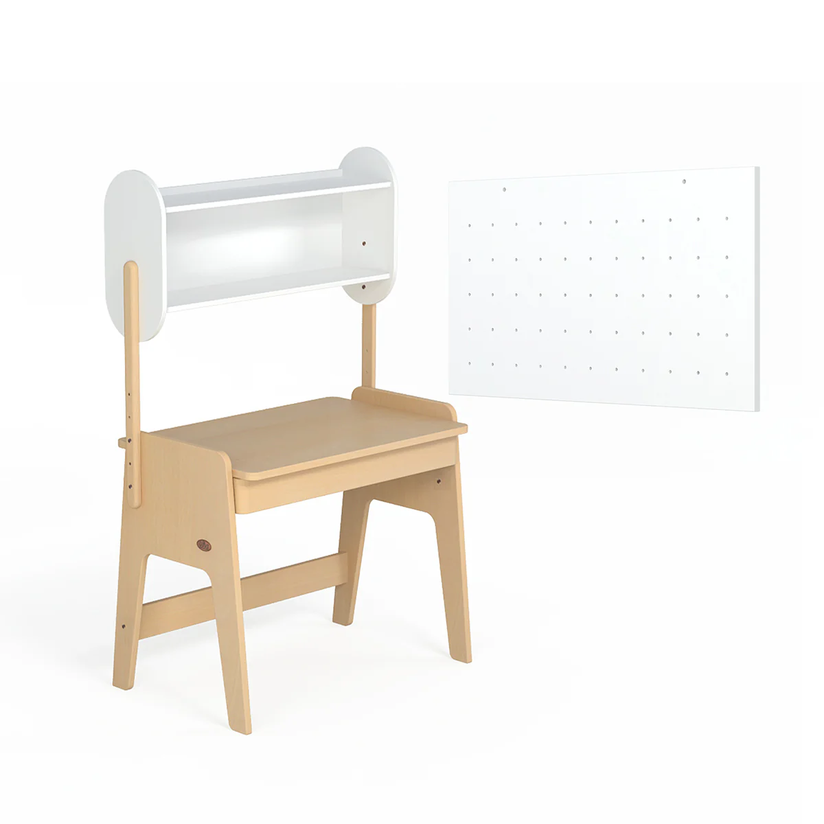 Euler Desk with Pegboard and Hutch Package - Image 9