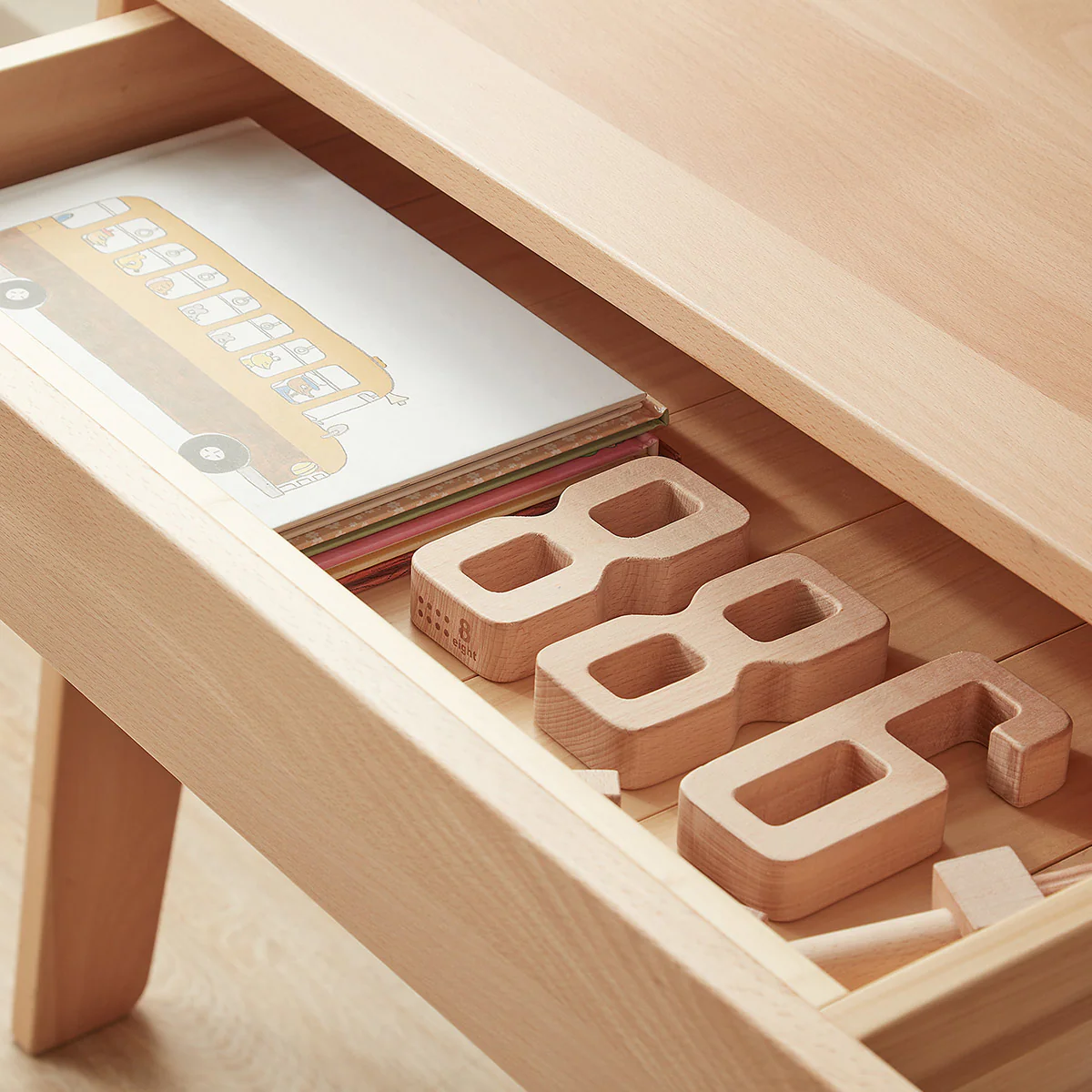 Euler Desk with Pegboard Hutch, Study Chair and Cushion Set Package - Image 7