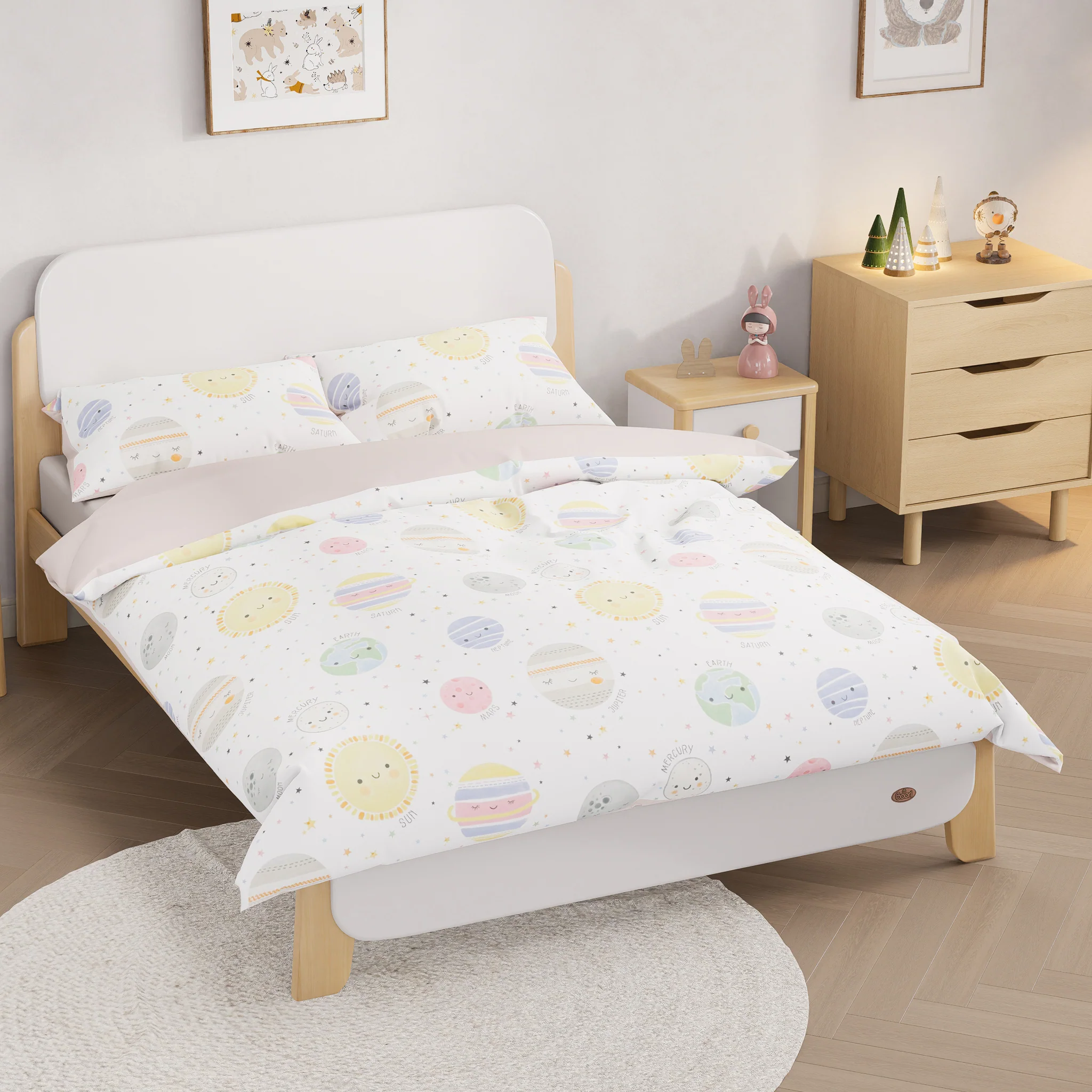 Happy Planet Double Quilt Cover Set - Image 2