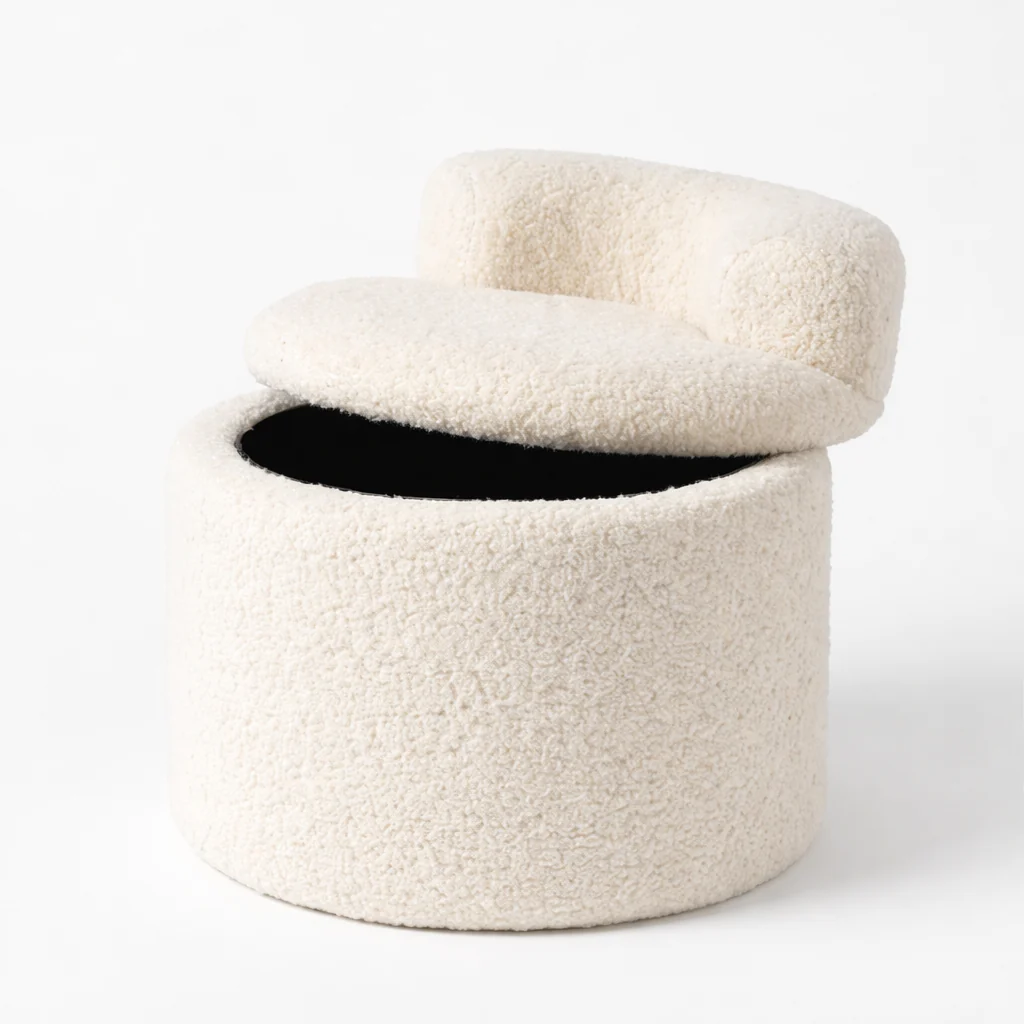 Jiggle & Giggle Boucle Kids Storage Chair - Image 2