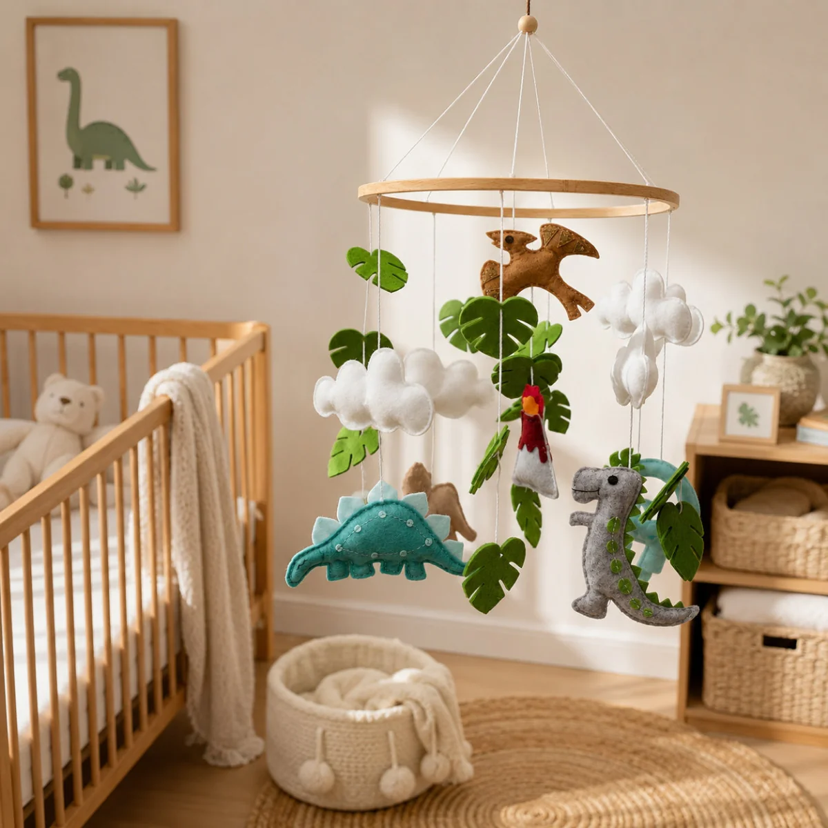 Jurassic Friends Musical Baby Mobile - Image 2