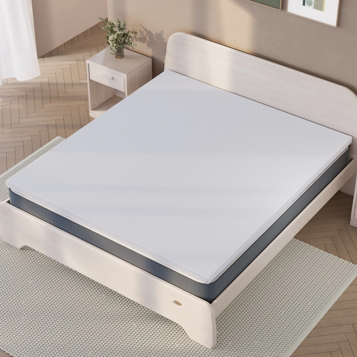 King Bed Airflow Mattress Topper 200 x 180 x 6cm - Image 2