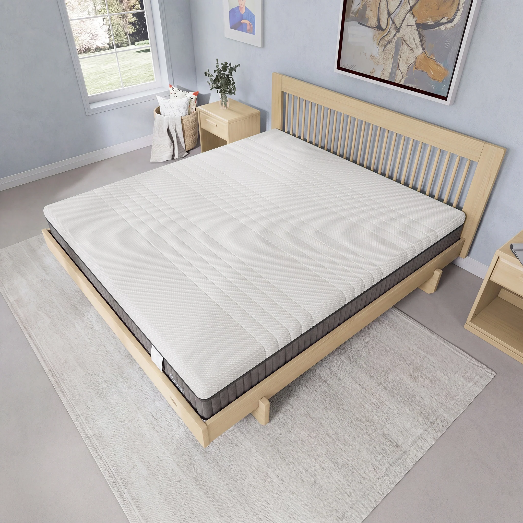 King Lux Pocket Spring Mattress 202 x 182 x 26cm - Image 12