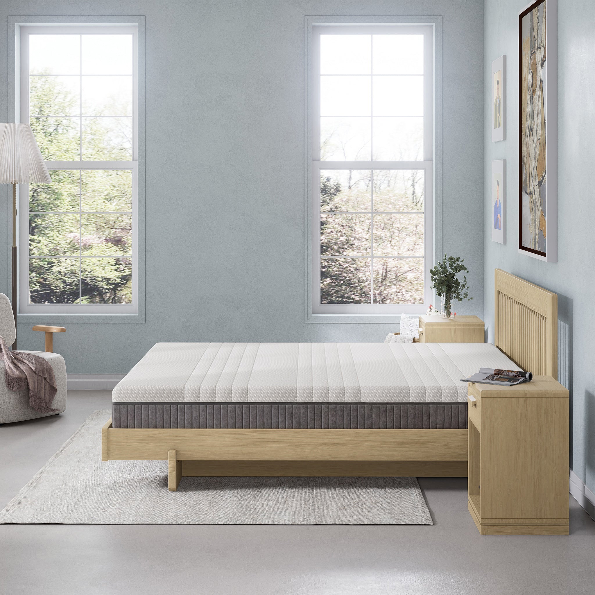 King Lux Pocket Spring Mattress 202 x 182 x 26cm - Image 9