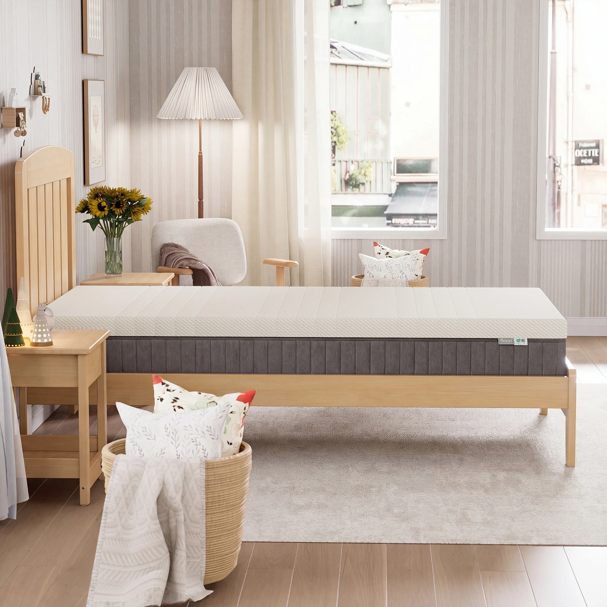 King Single Lux Pocket Spring Mattress 203 x 107 x 26cm - Image 9