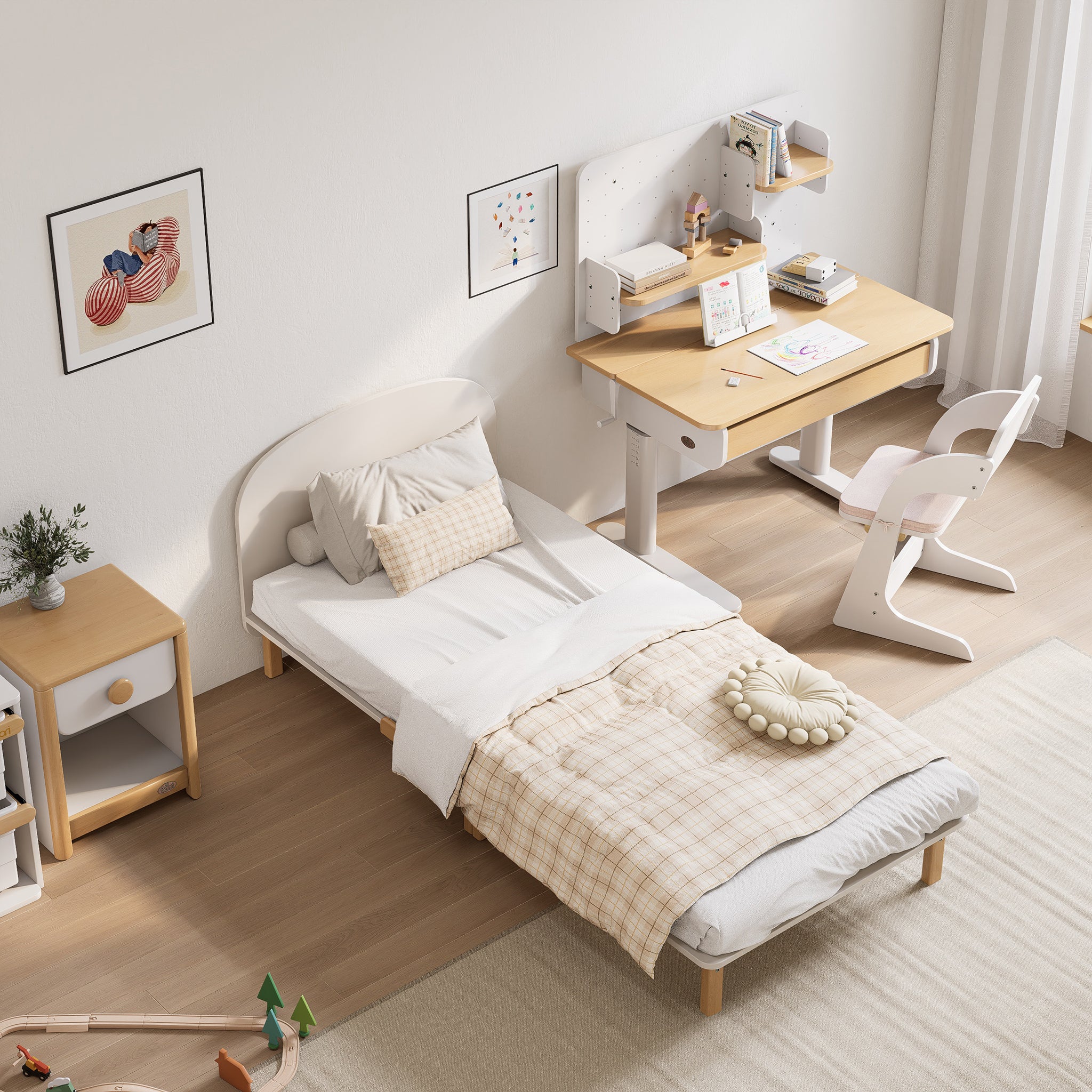 Leaf Single Bed & Pocket Spring Mattress Package - Image 24