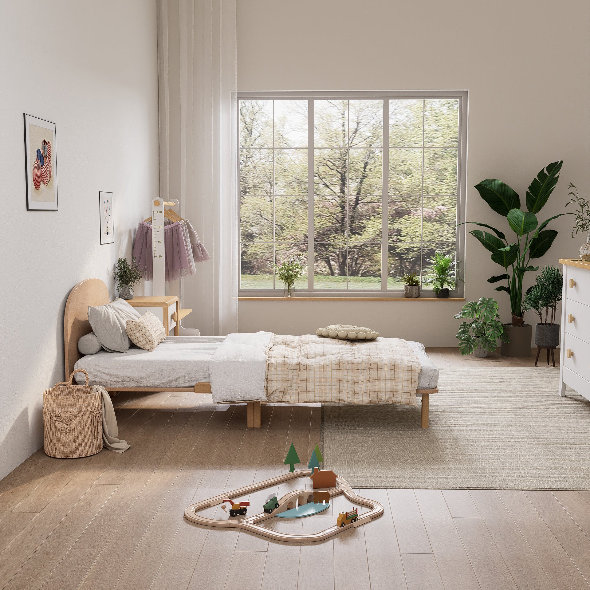 Leaf Single Bed & Pocket Spring Mattress Package - Image 7