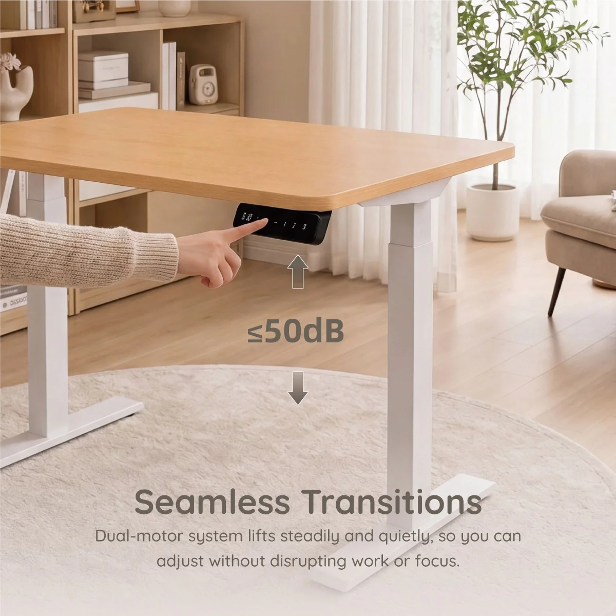 Leo Electric Sit and Stand 1.4m Desk - Image 3