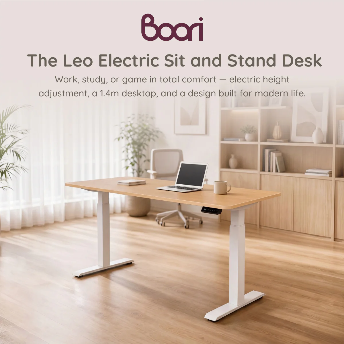 Leo Electric Sit and Stand 1.4m Desk - Image 7