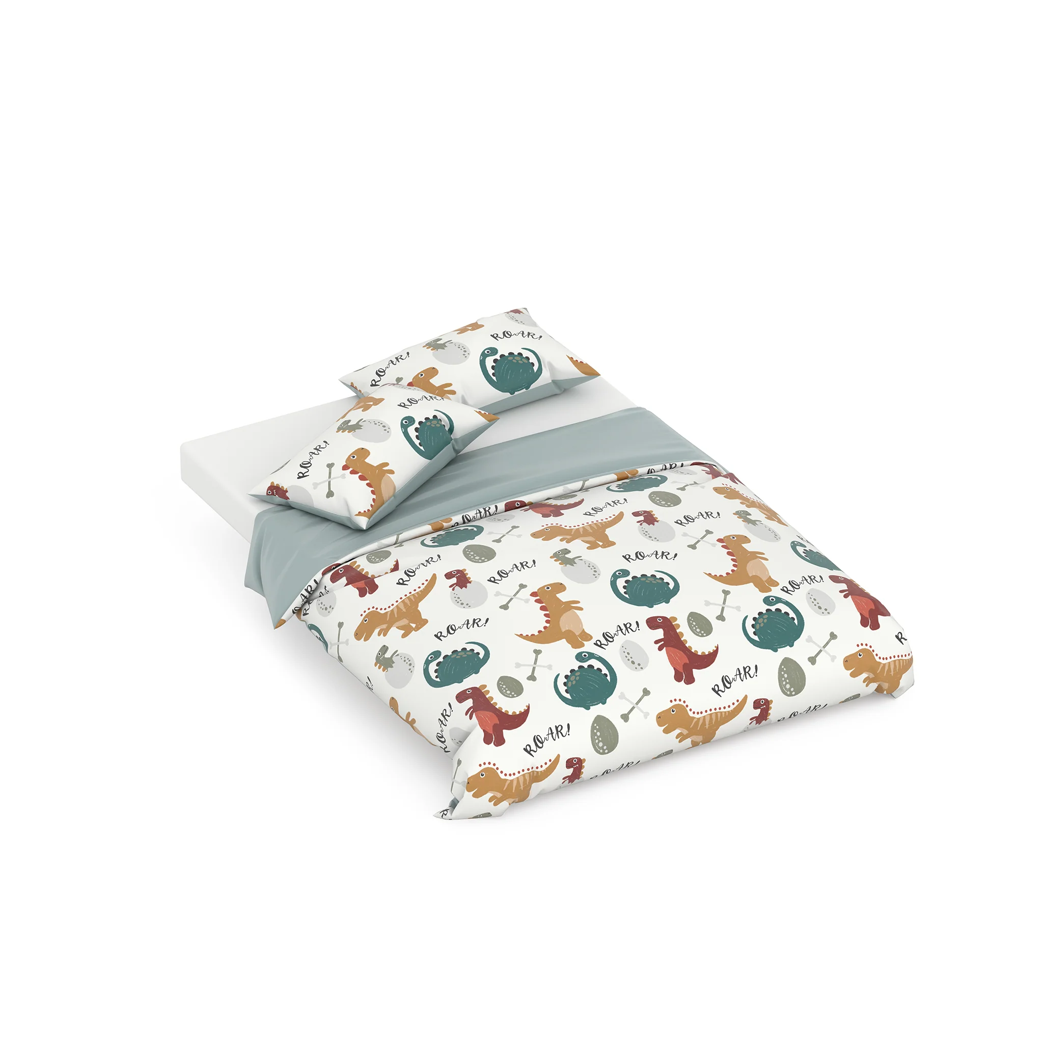 Little Dinosaur Double Quilt Cover Set - Image 3