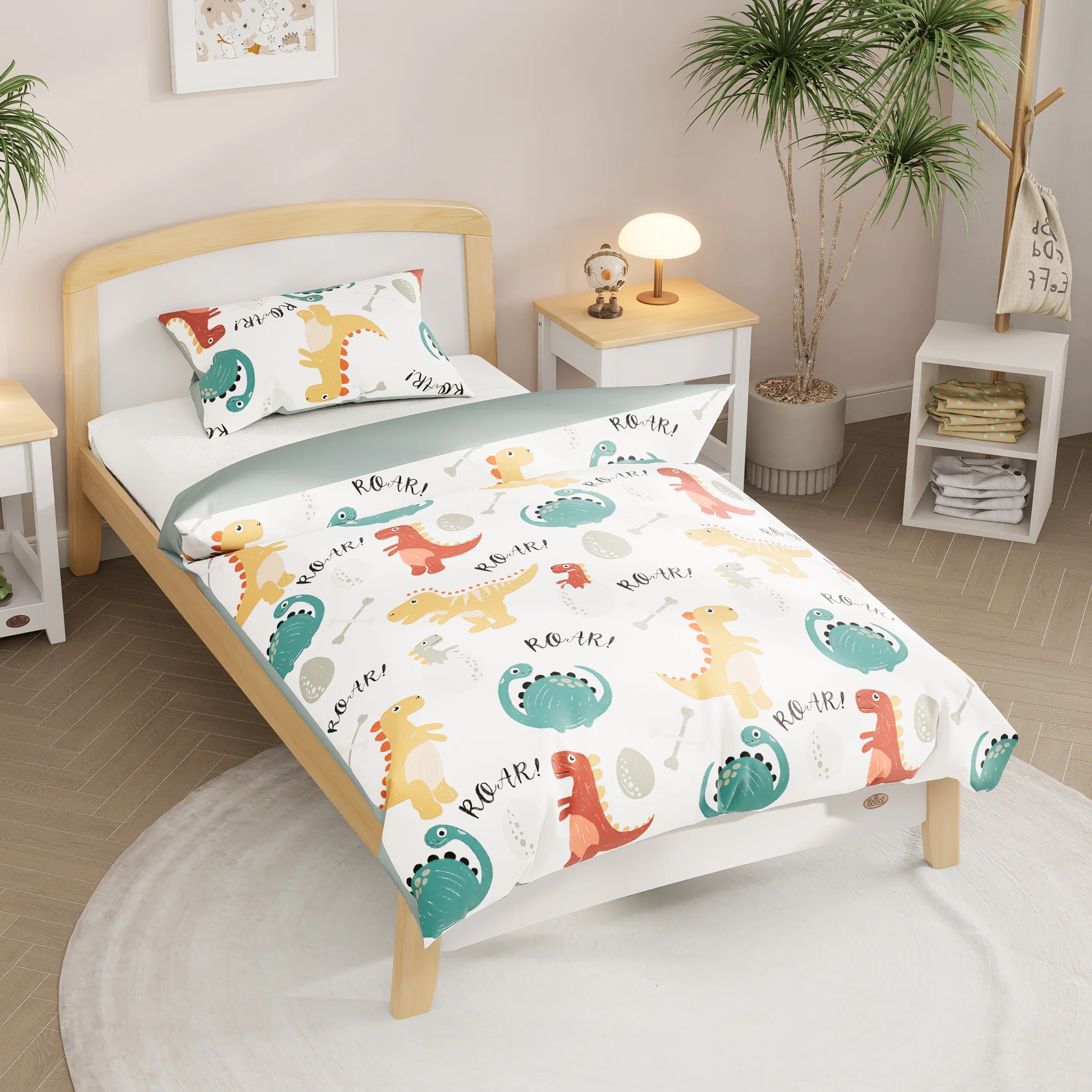 Little Dinosaur Single Quilt Cover Set - Image 2
