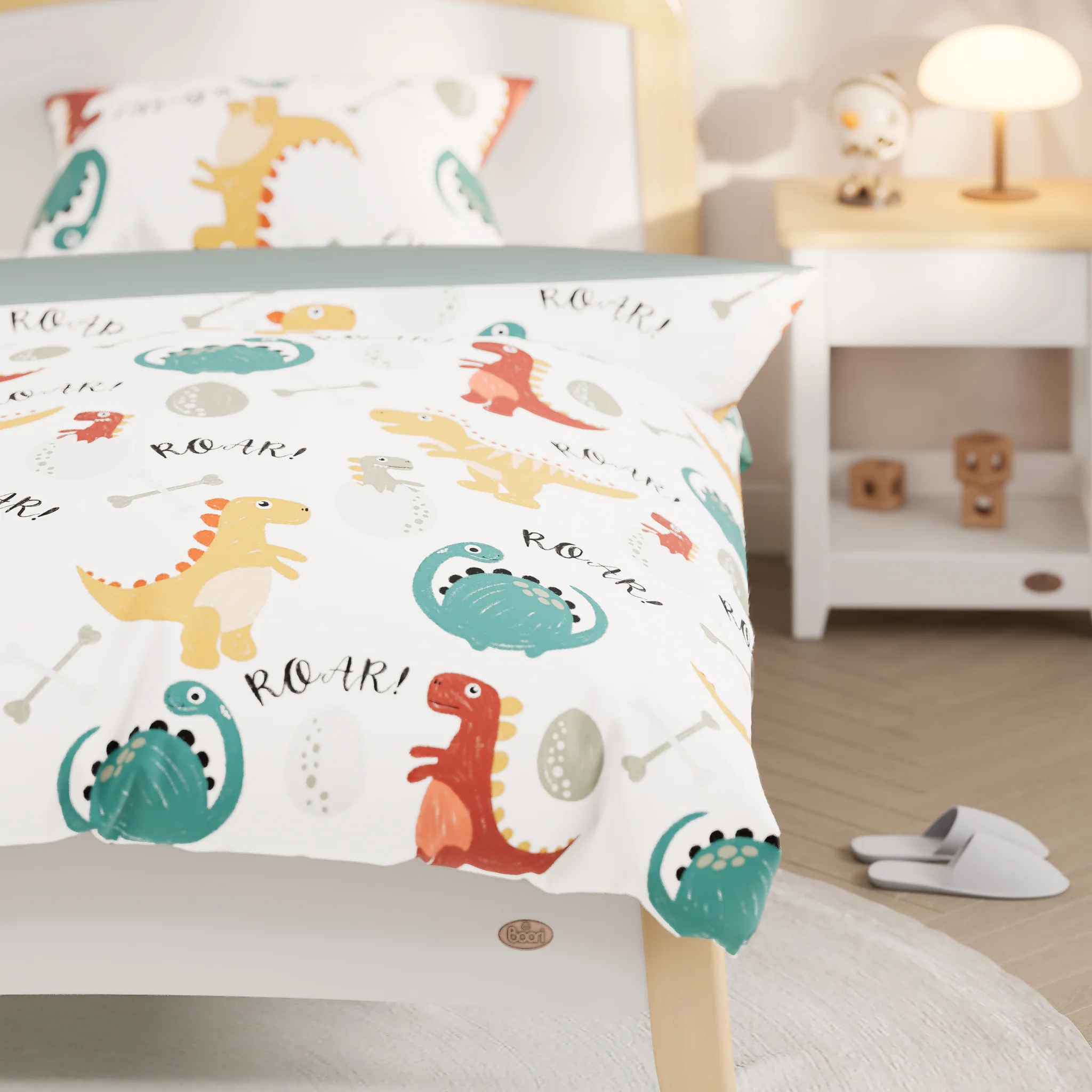 Little Dinosaur Single Quilt Cover Set - Image 5