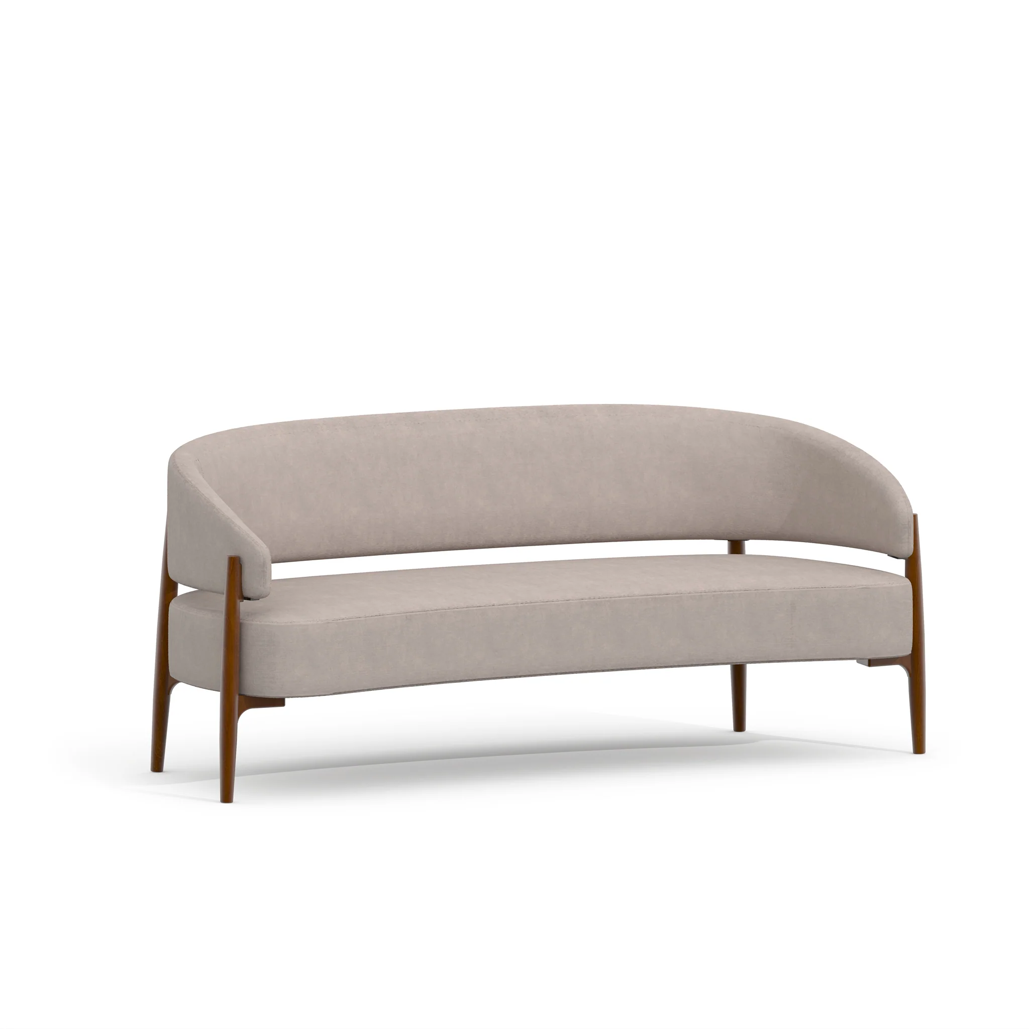 Luna Curved 2 Seater Sofa - Image 4