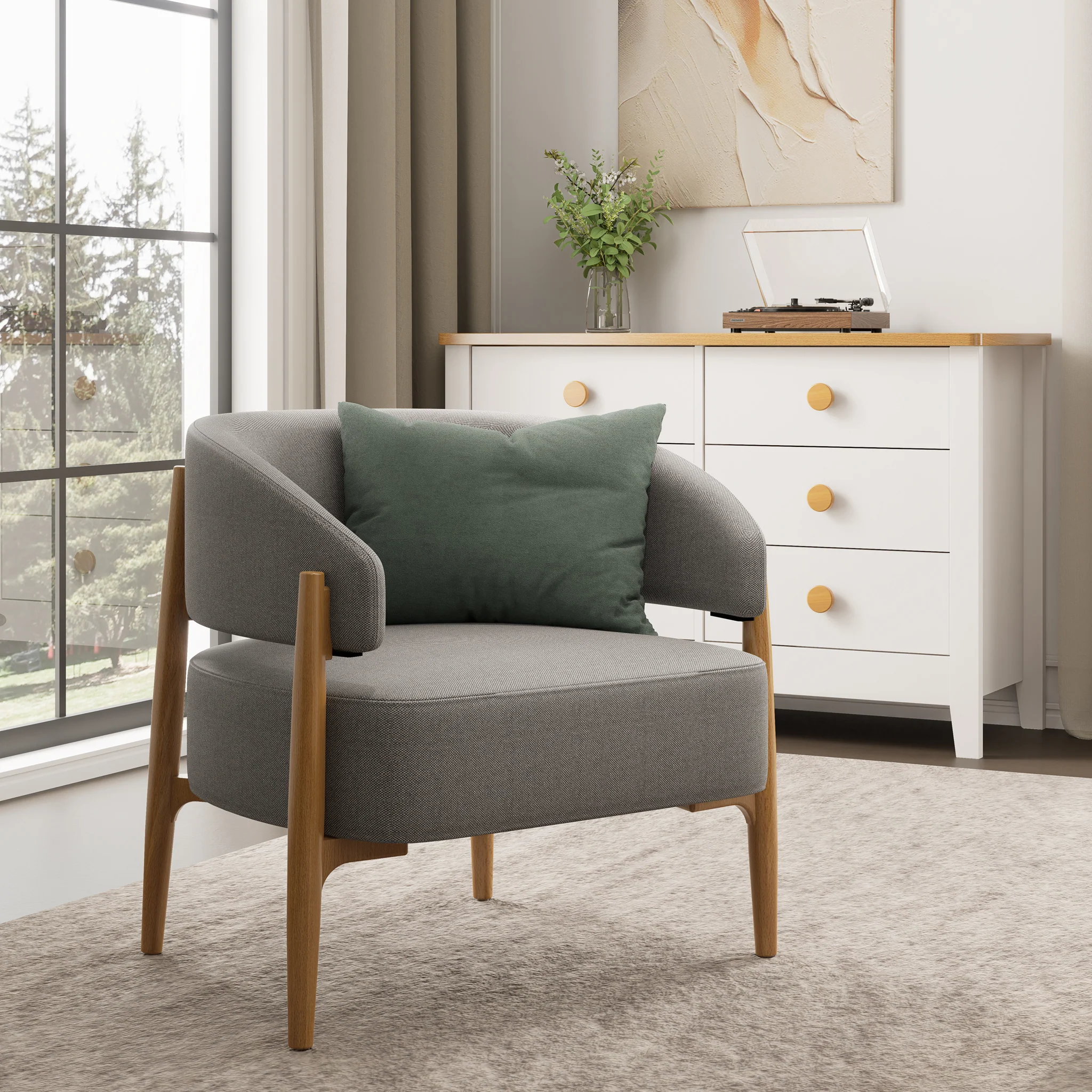Luna Curved Armchair - Image 8