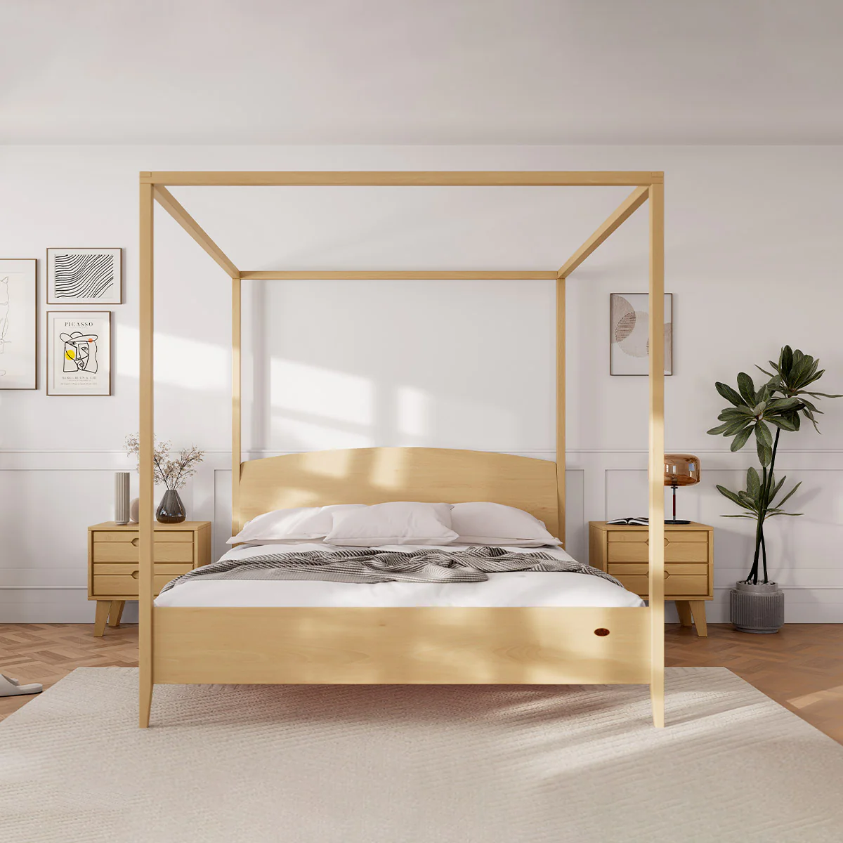 Lunar Canopy King Bed