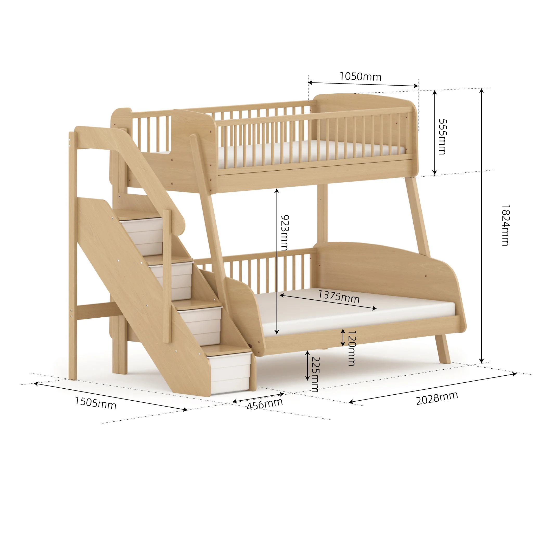 Matilda Maxi Bunk Bed + Staircase - Image 2
