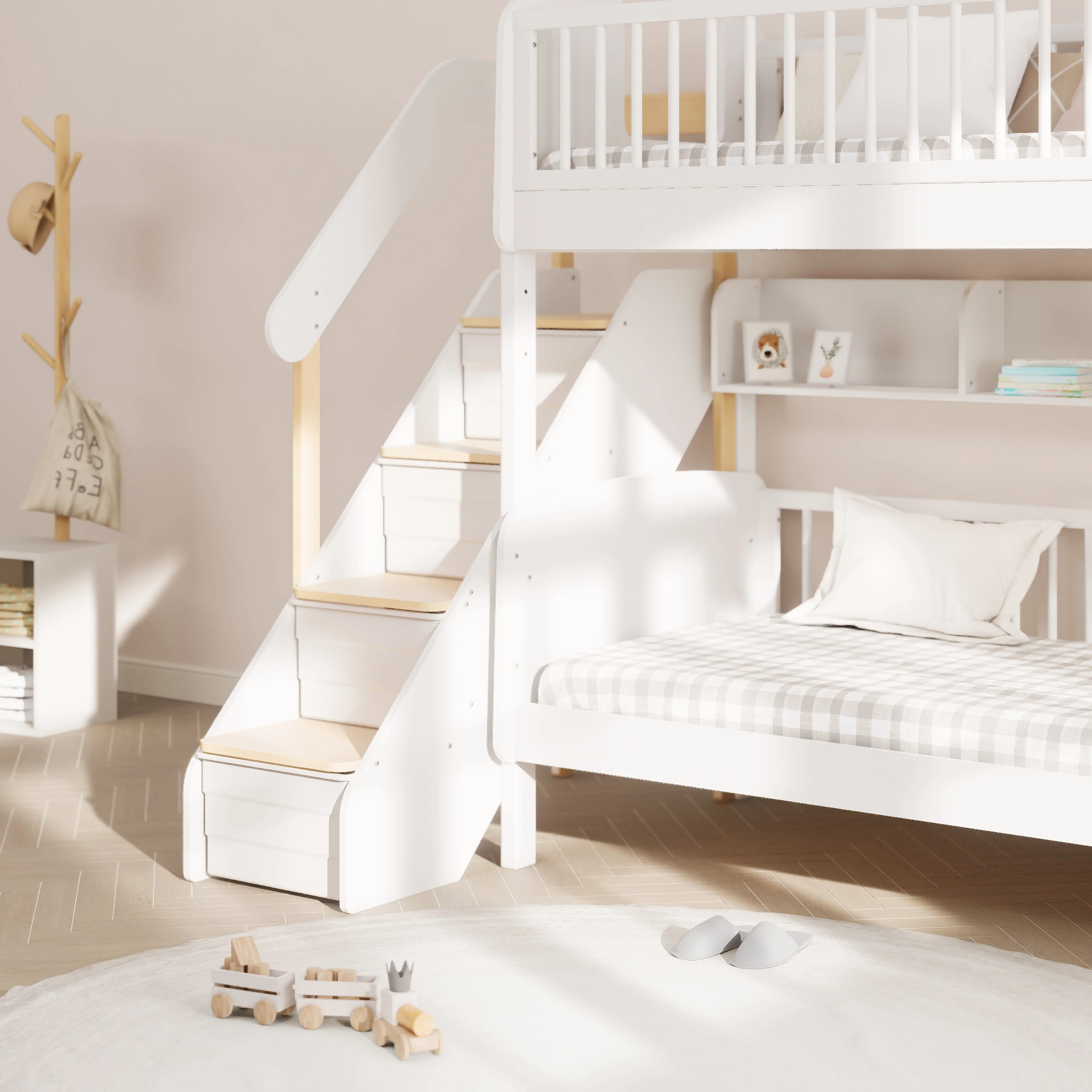 Matilda Single Bunk Bed + Storage Staircase - Image 16