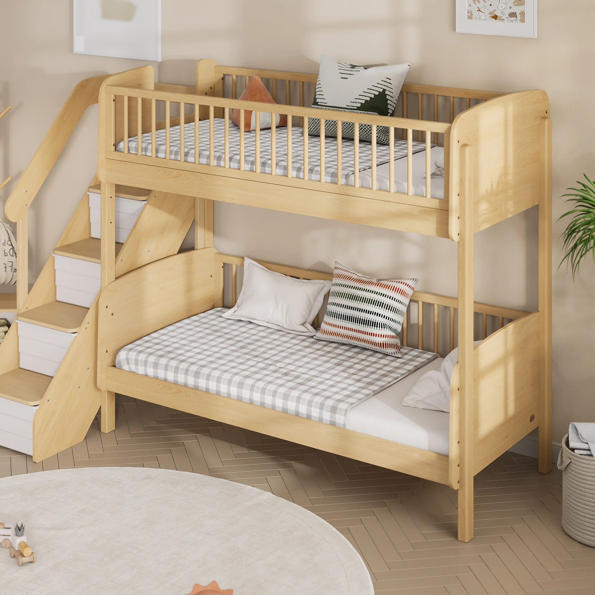 Matilda Single Bunk Bed + Storage Staircase - Image 3
