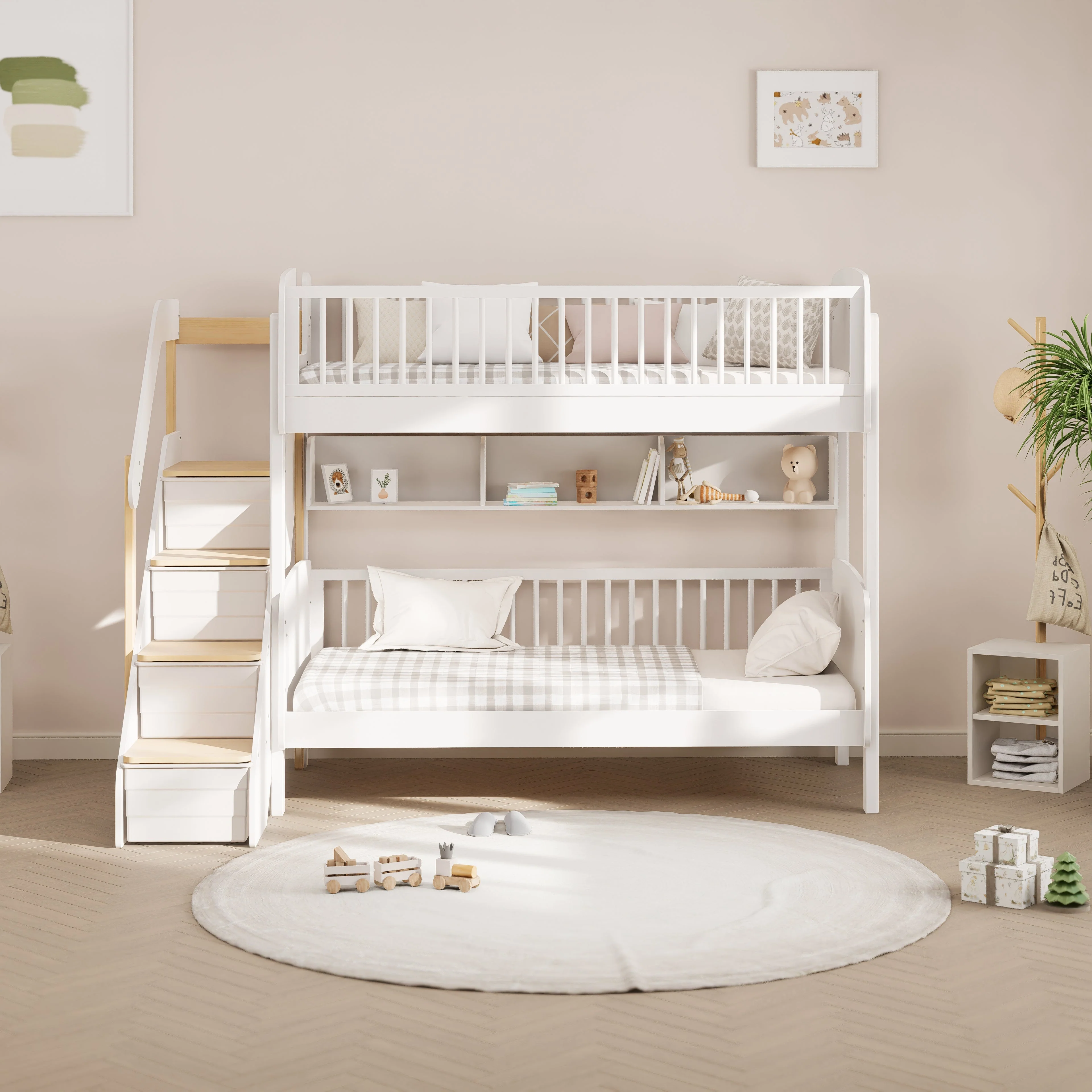 Matilda Single Bunk Bed + Storage Staircase - Image 6