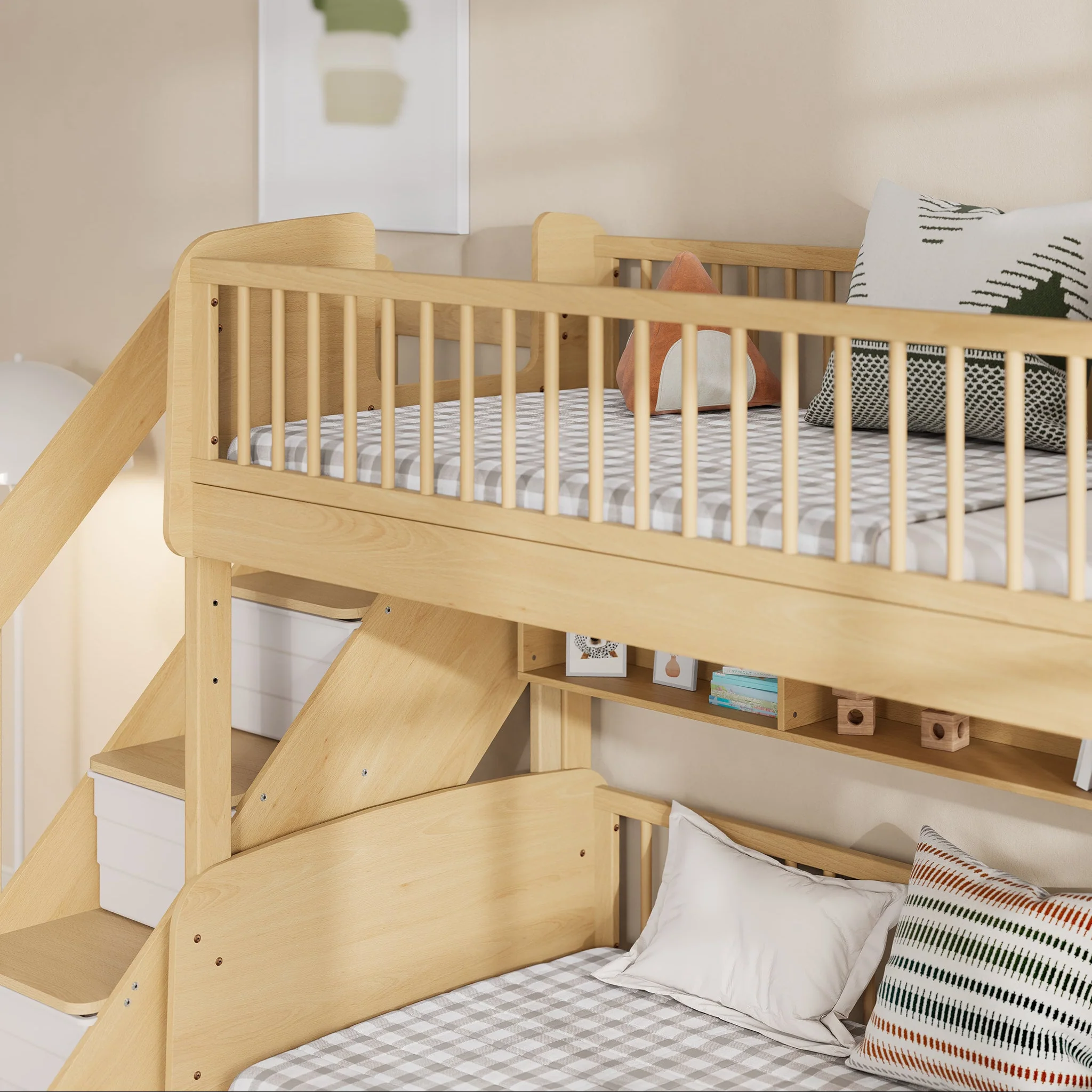 Matilda Single Bunk Bed + Storage Staircase - Image 8