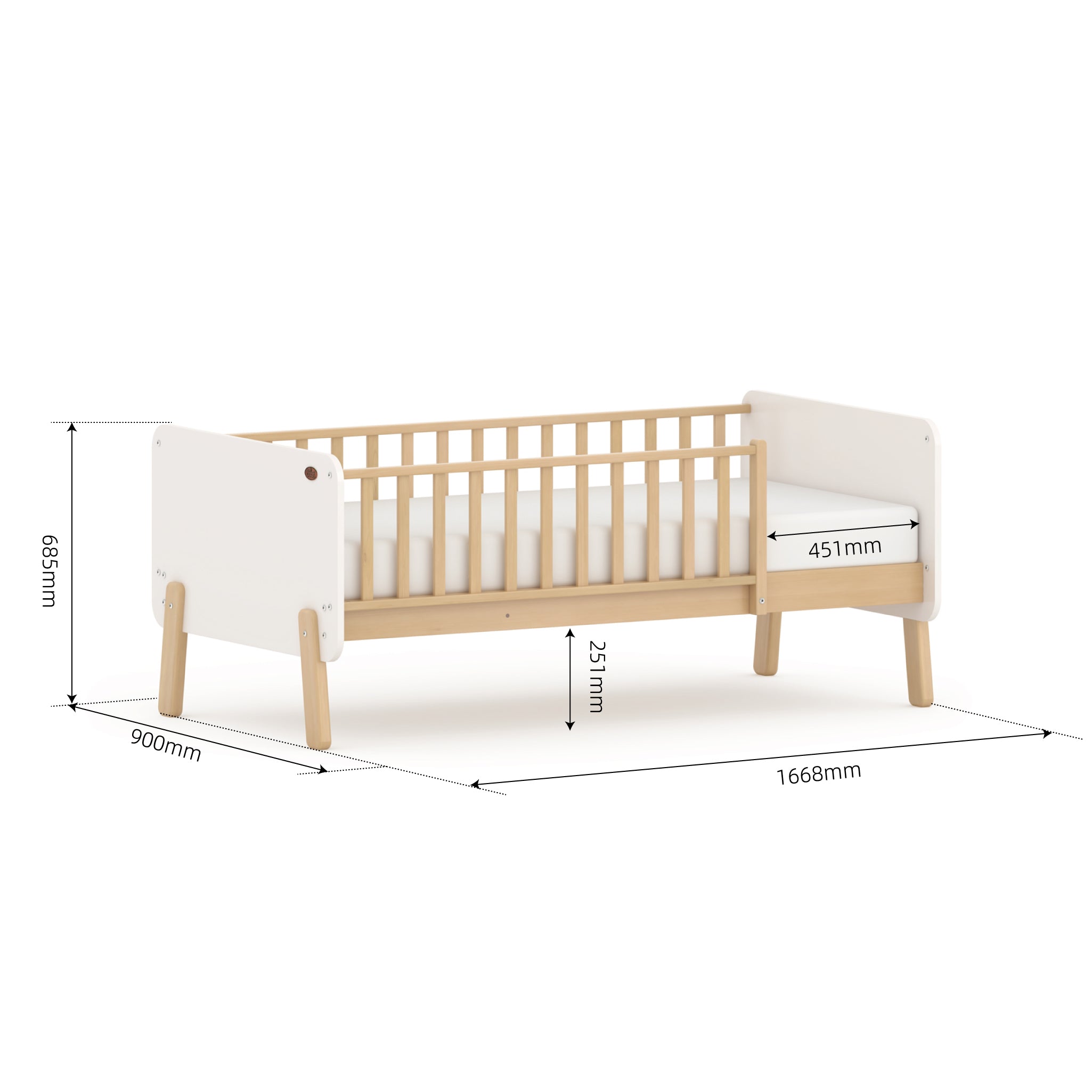 Natty Bedside Bed - Image 2