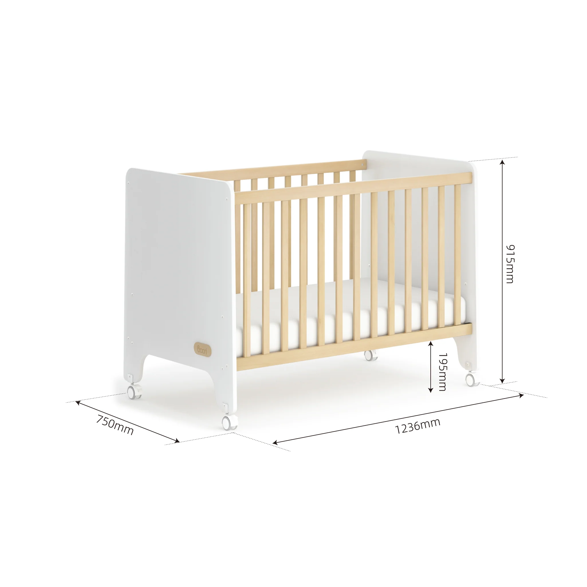 Natty Compact Baby Cot - Image 2