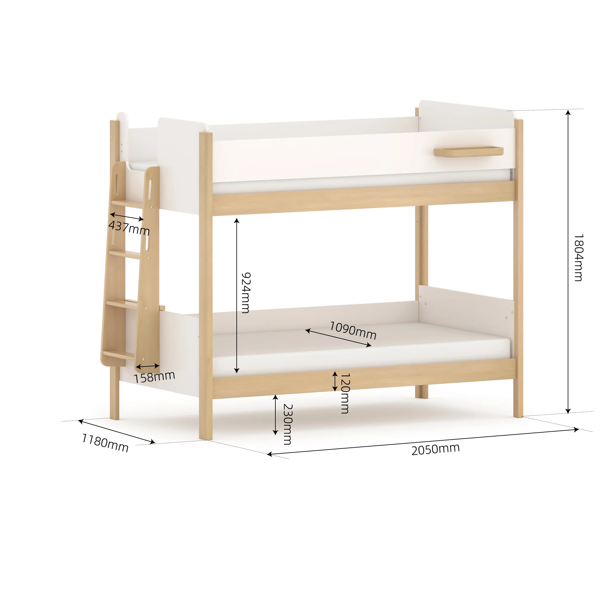 Natty King Single Bunk + Ladder - Image 2
