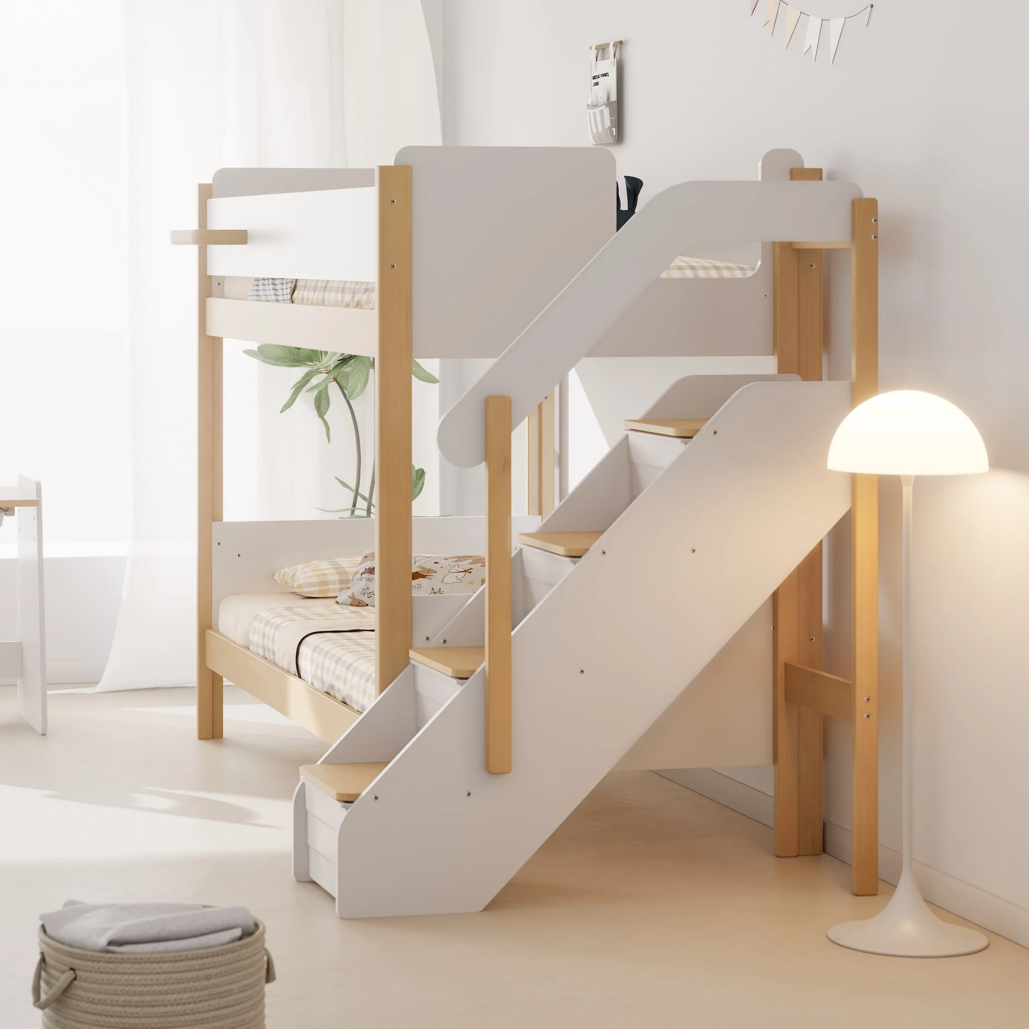 Natty King Single Bunk + Storage Staircase - Image 3