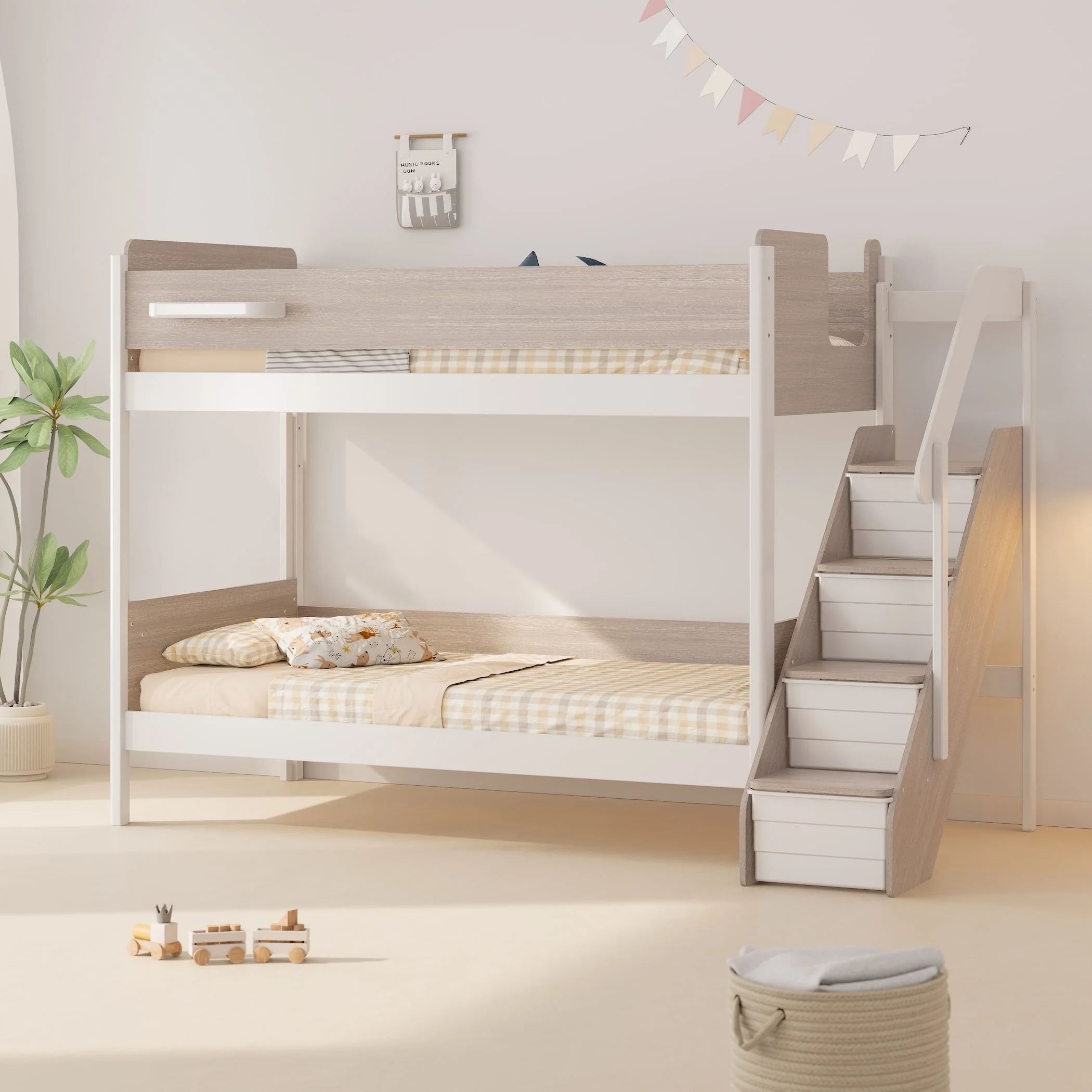 Natty King Single Bunk + Storage Staircase - Image 5