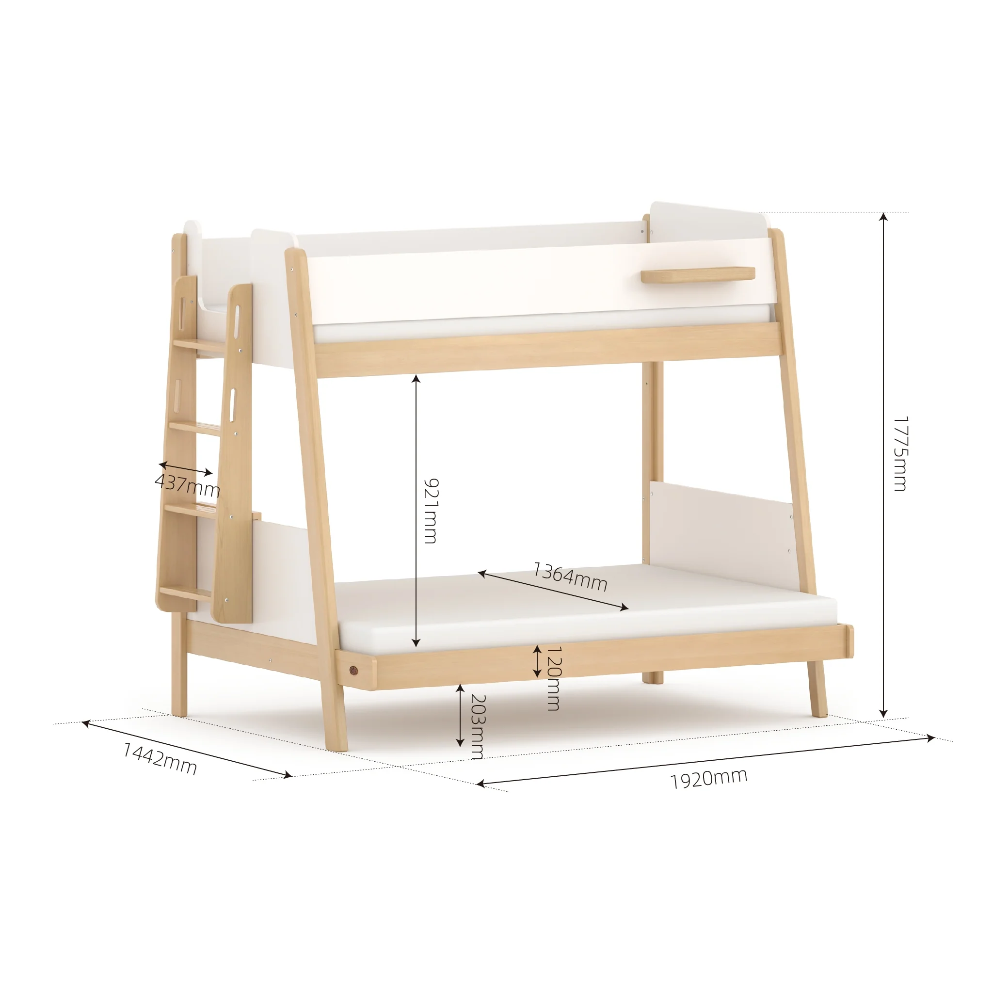 Natty Maxi Bunk Bed + Ladder - Image 3