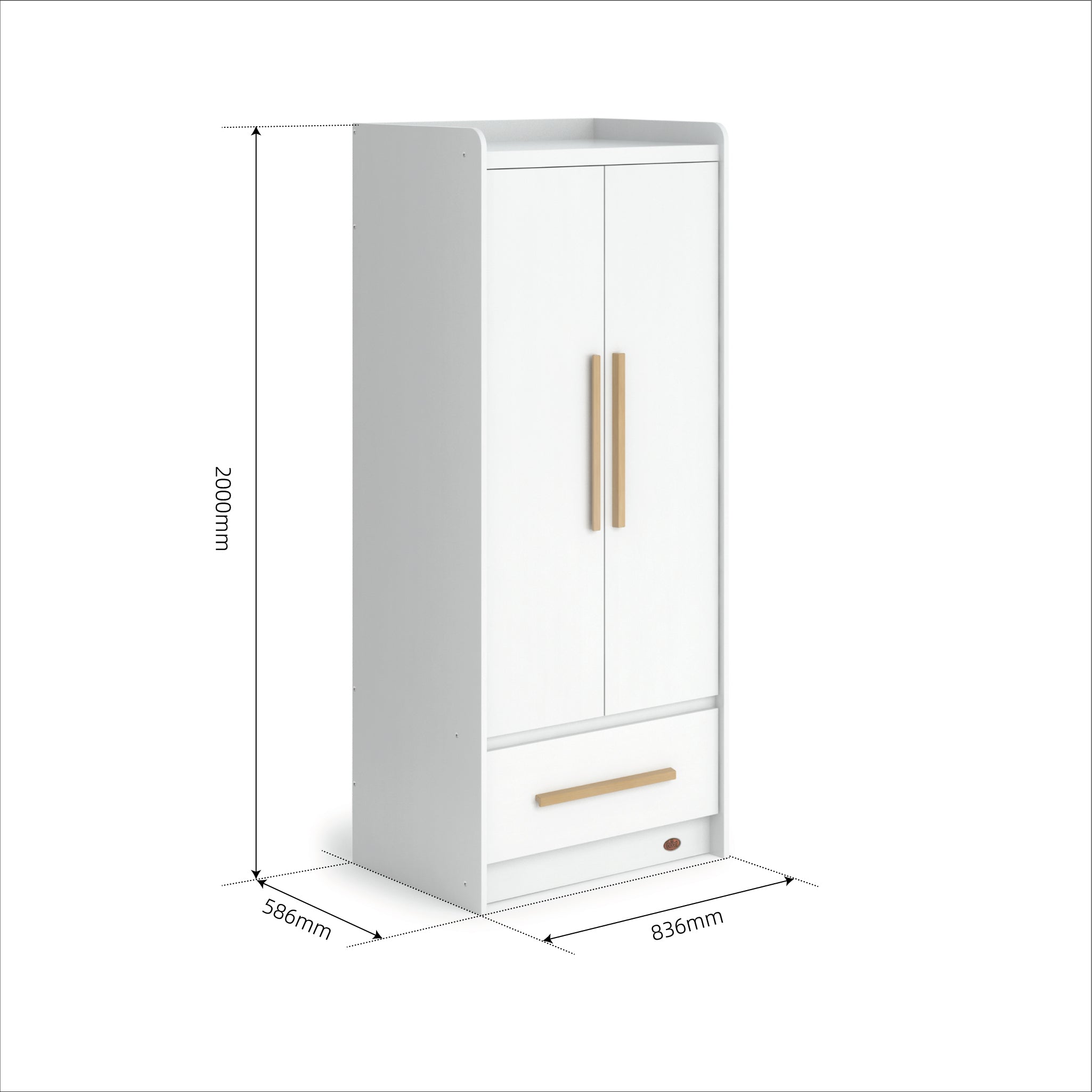 Neat 2 Door Wardrobe - Image 2
