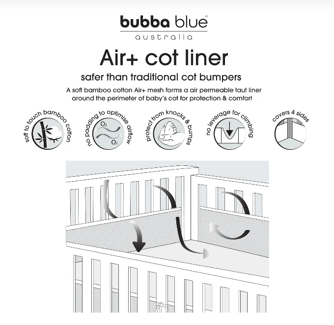 Bubba Blue Nordic Air+ Cot Liner - Image 6