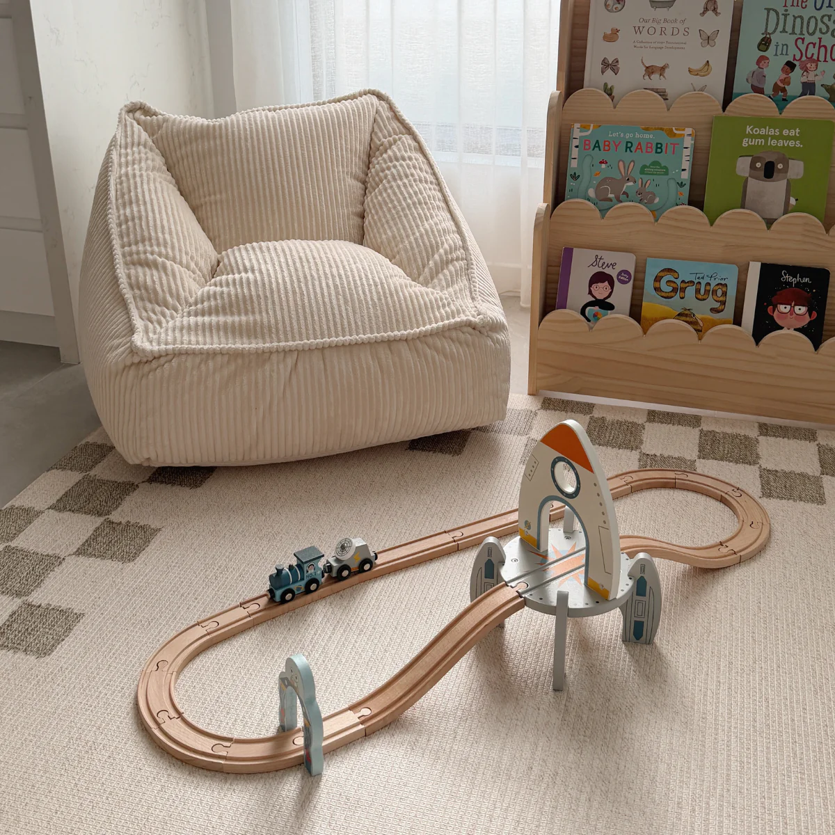 Olli Kids Corduroy Lounge Chair V26 - Image 3