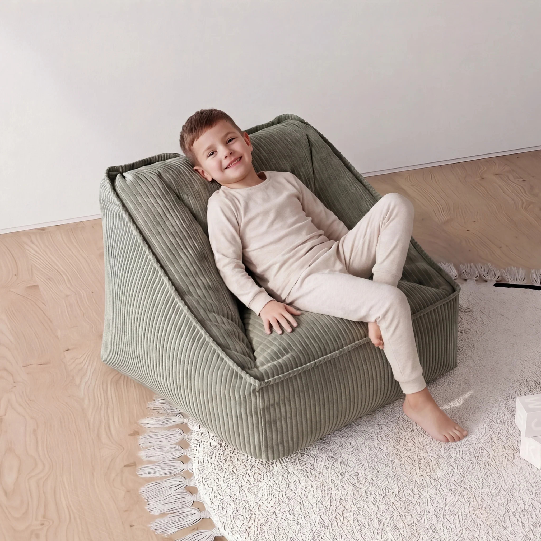 Olli Kids Corduroy Lounge Chair V26 - Image 8