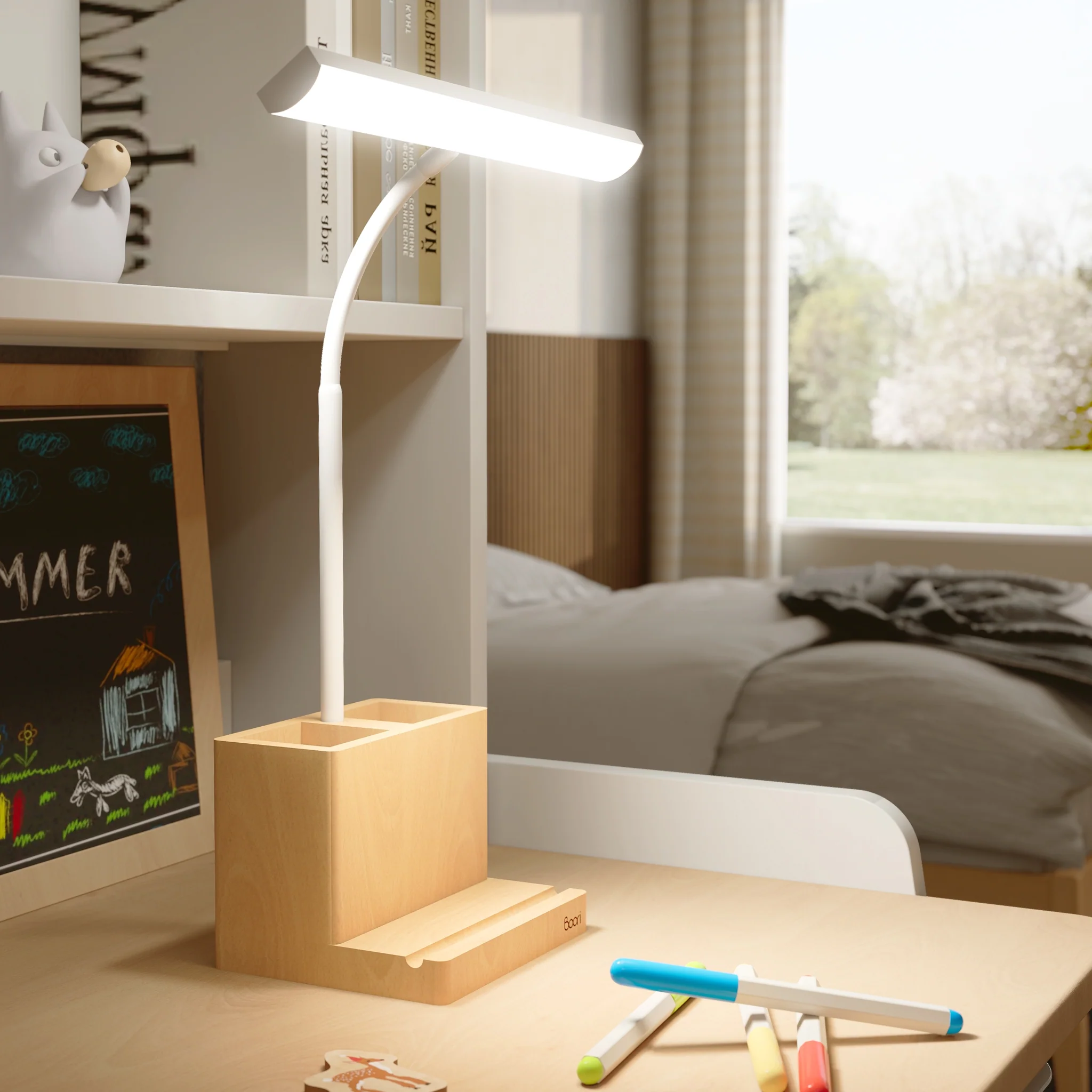 Ori LED Desk Lamp with Storage - Image 3