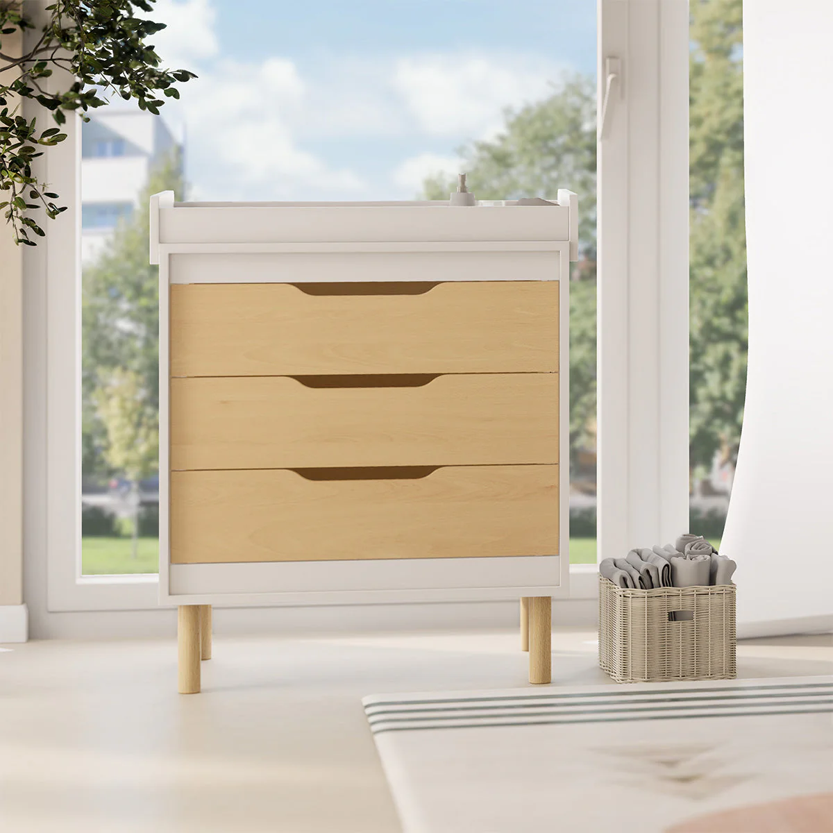 Perla 3 Drawer Chest + Change Tray - Image 5