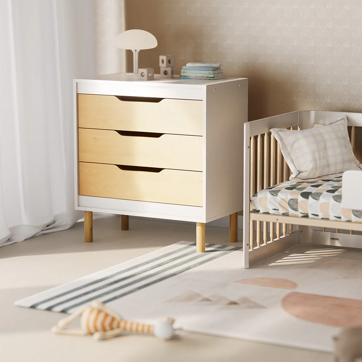 Perla 3 Drawer Chest + Change Tray - Image 6