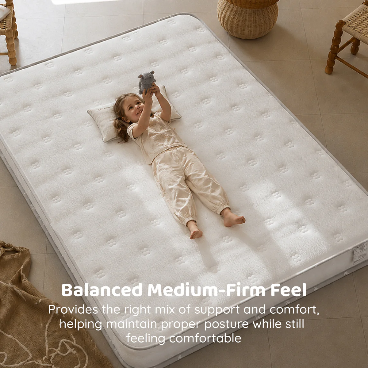 Trundle Bed Pocket Spring Mattress 180 x 88cm - Image 6