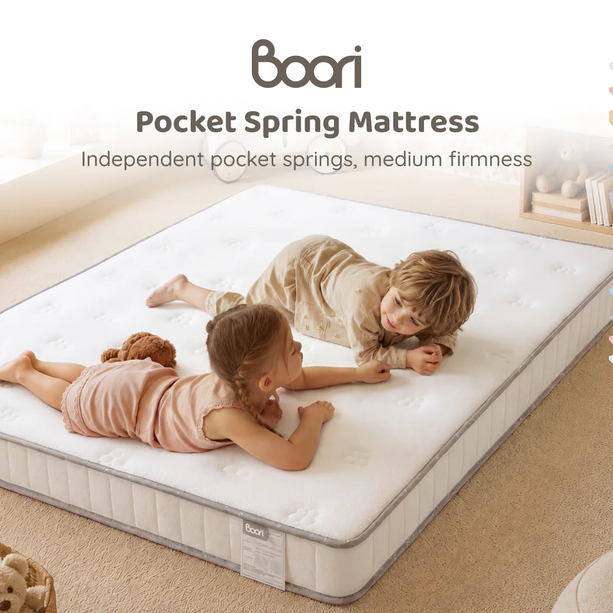 Trundle Bed Pocket Spring Mattress 180 x 88cm - Image 8