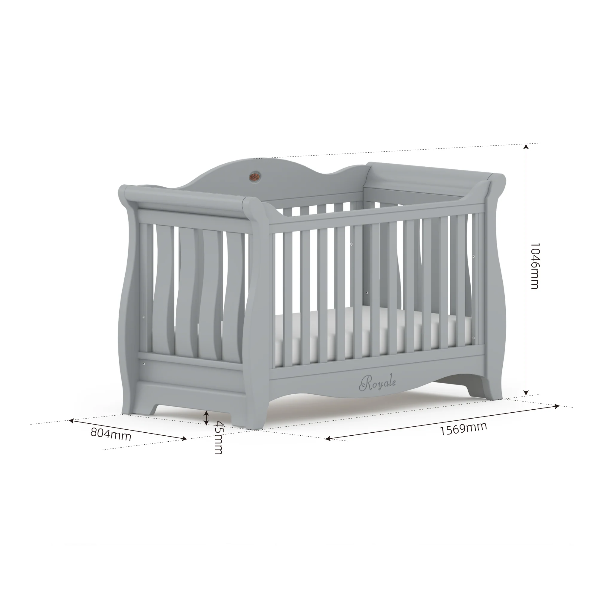 Sleigh Royale Baby Cot V26 - Image 2